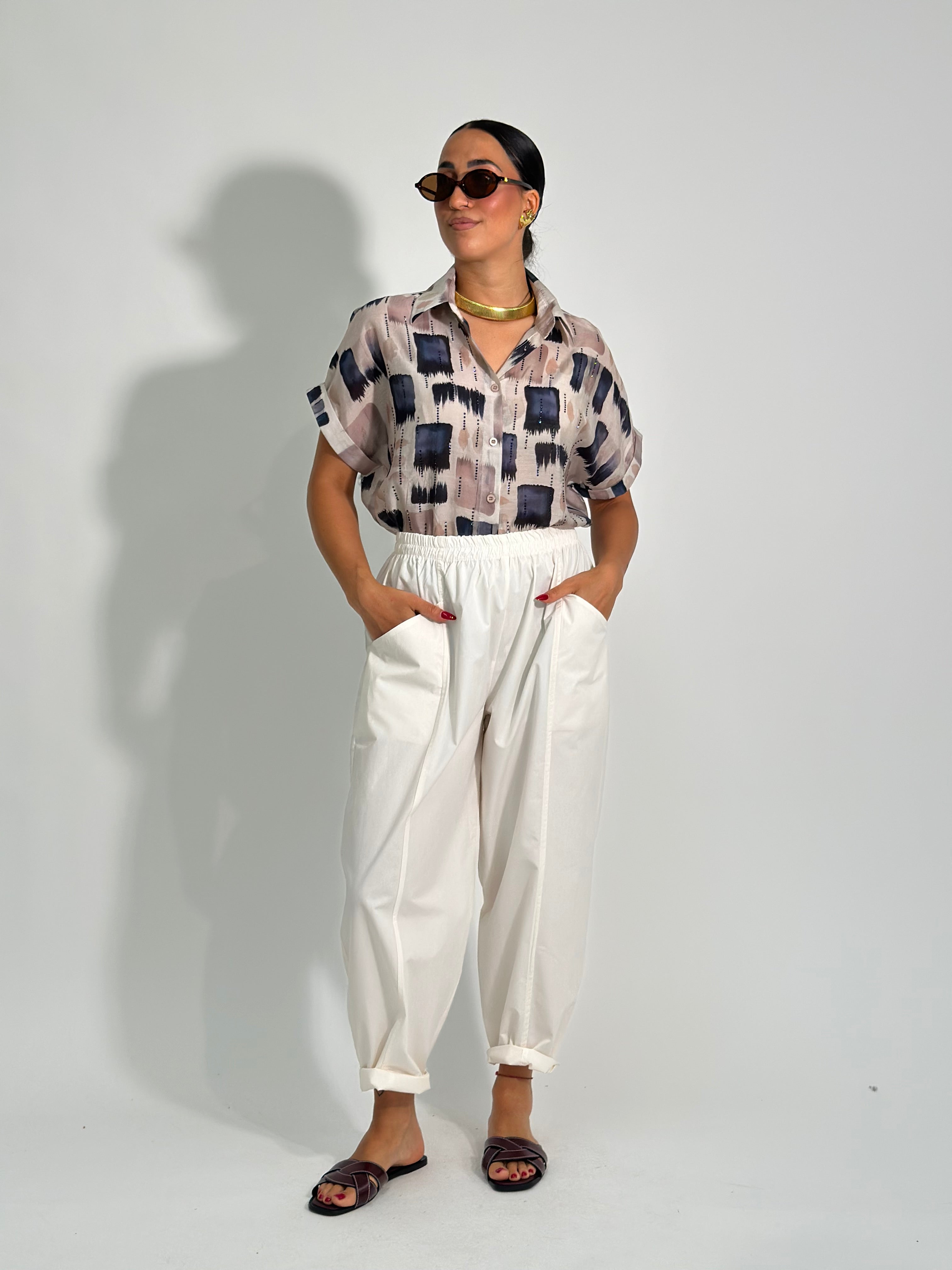 Pantalone baloon 83206 PANNA