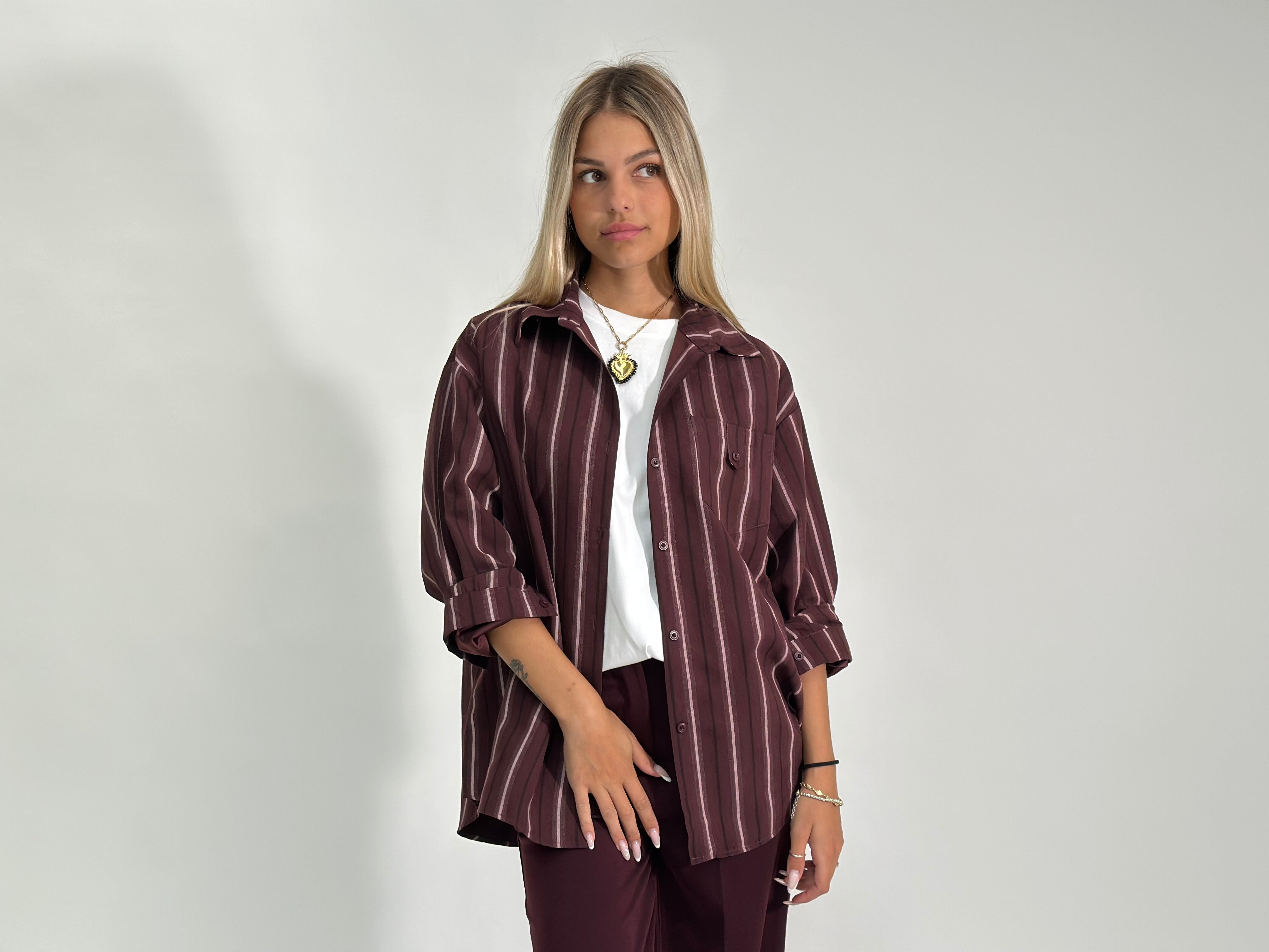 Camicia rigata 56007