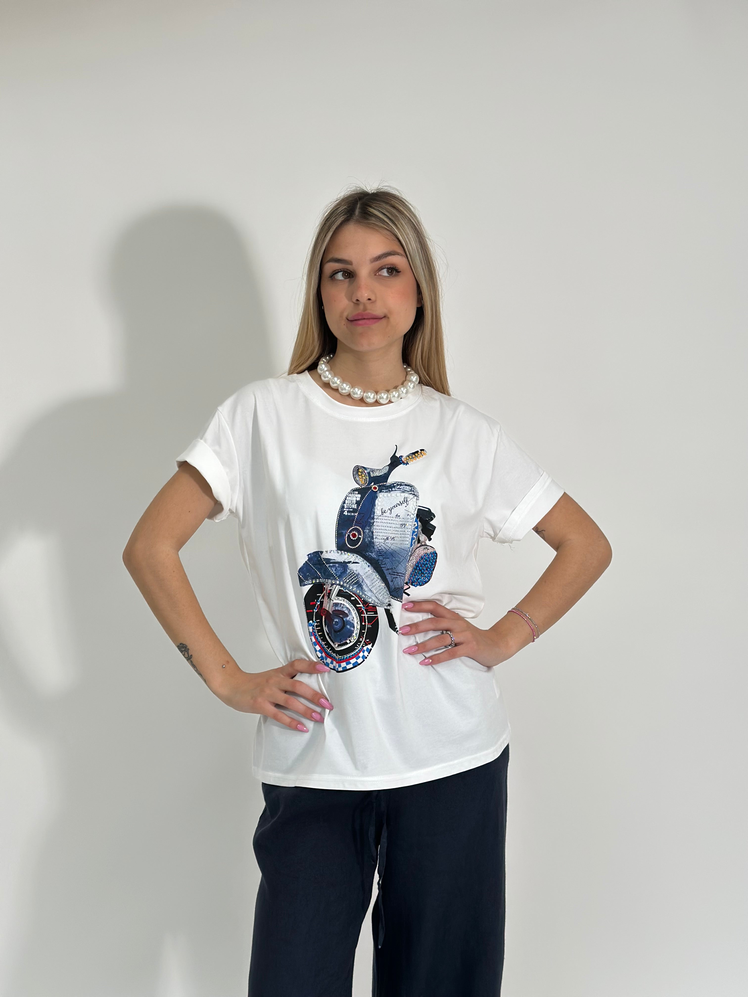 T-shirt Vespa J2020 BLU