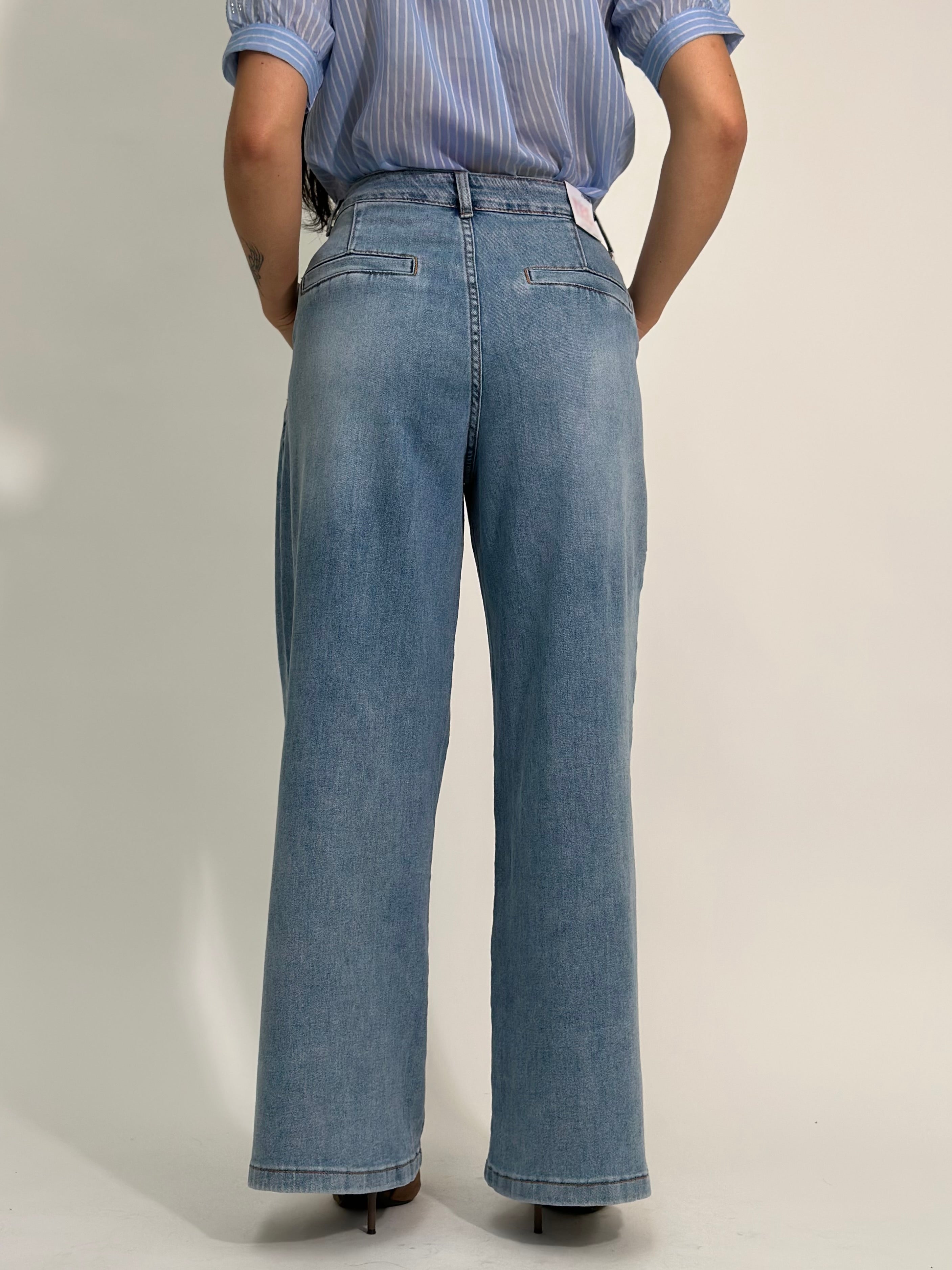 Jeans wide leg comfort F32485