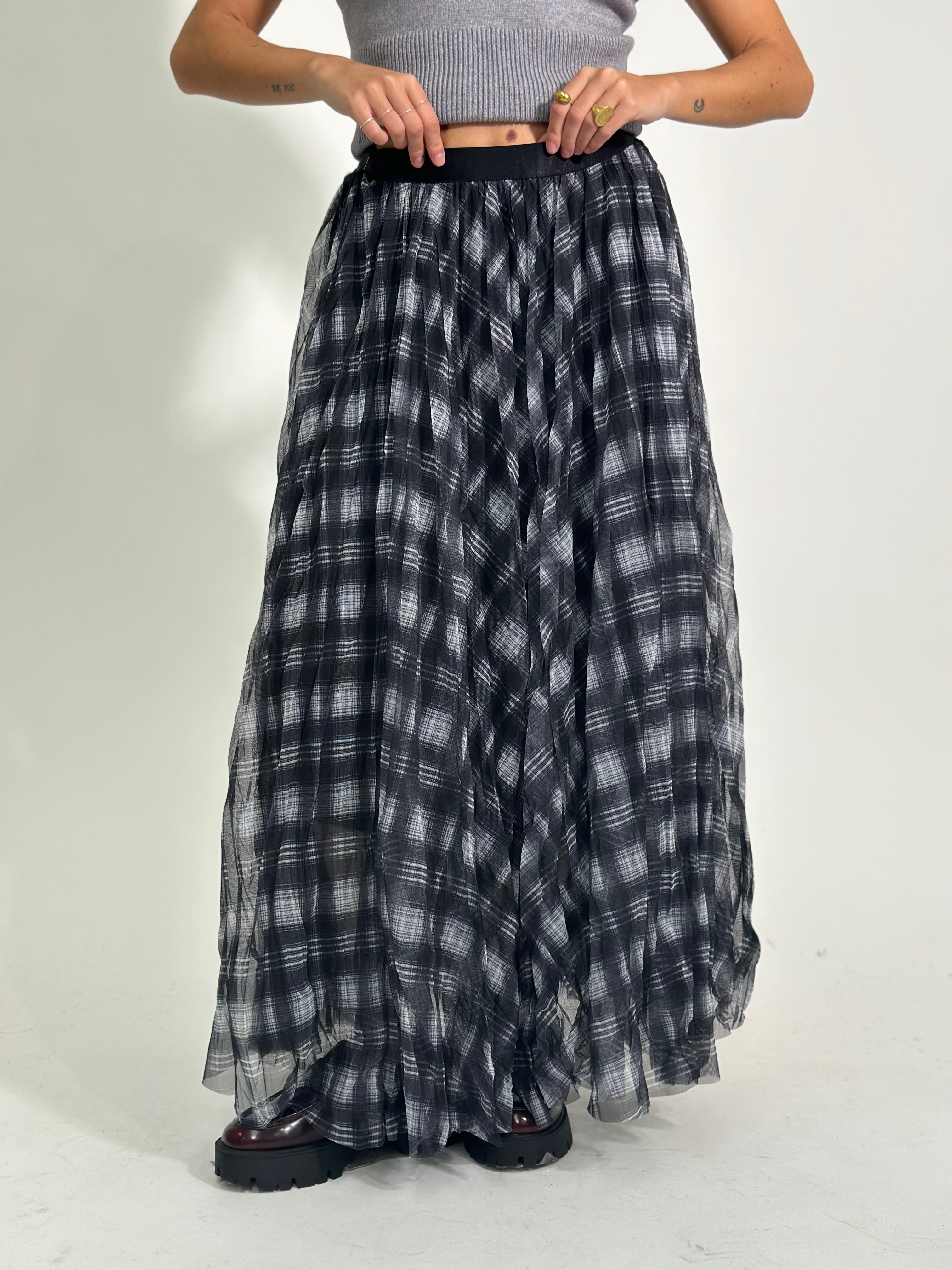 Gonna tulle 8821 NERO-BIANCO