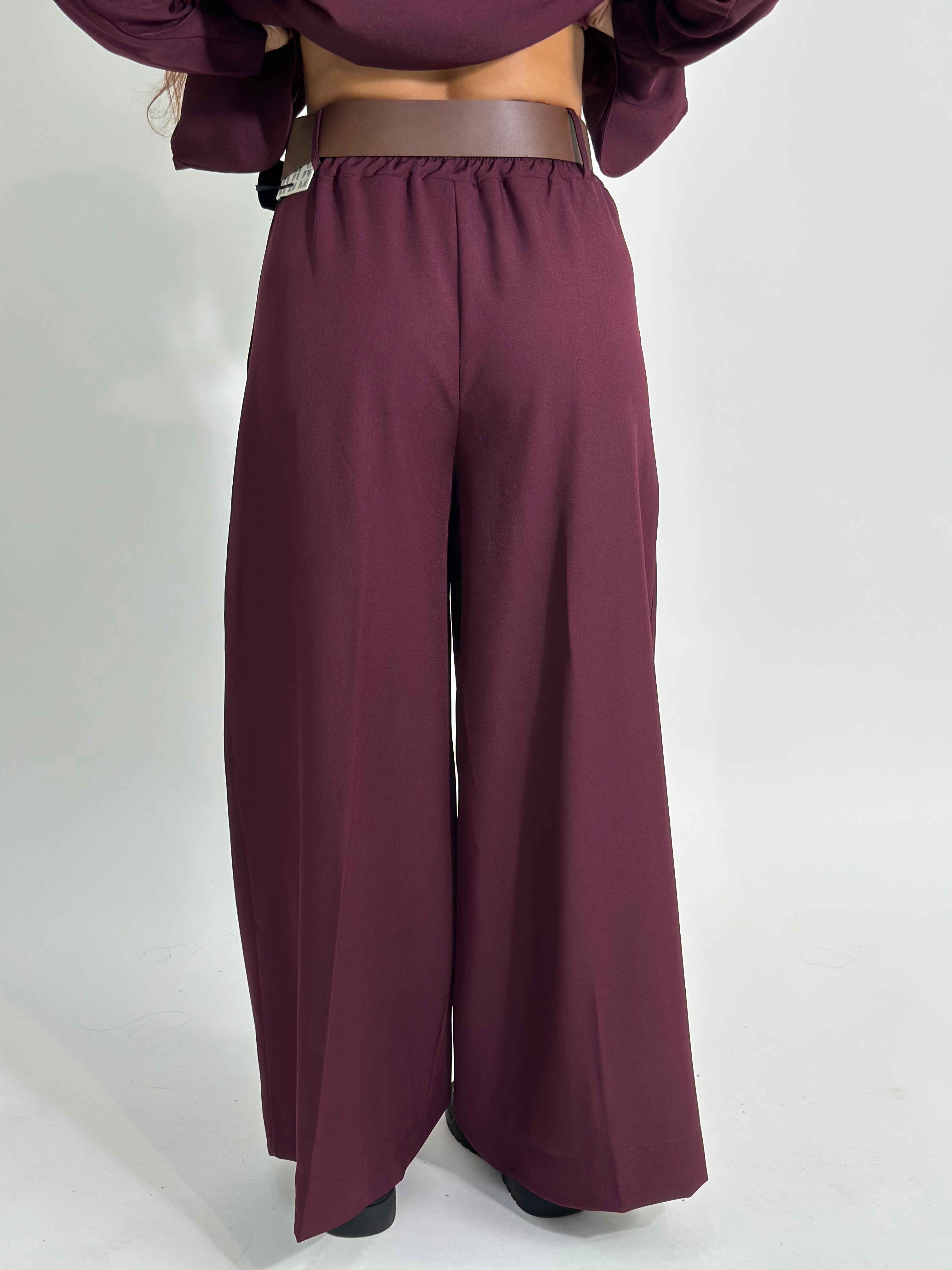 Pantalone cintura P18786 BORDO'