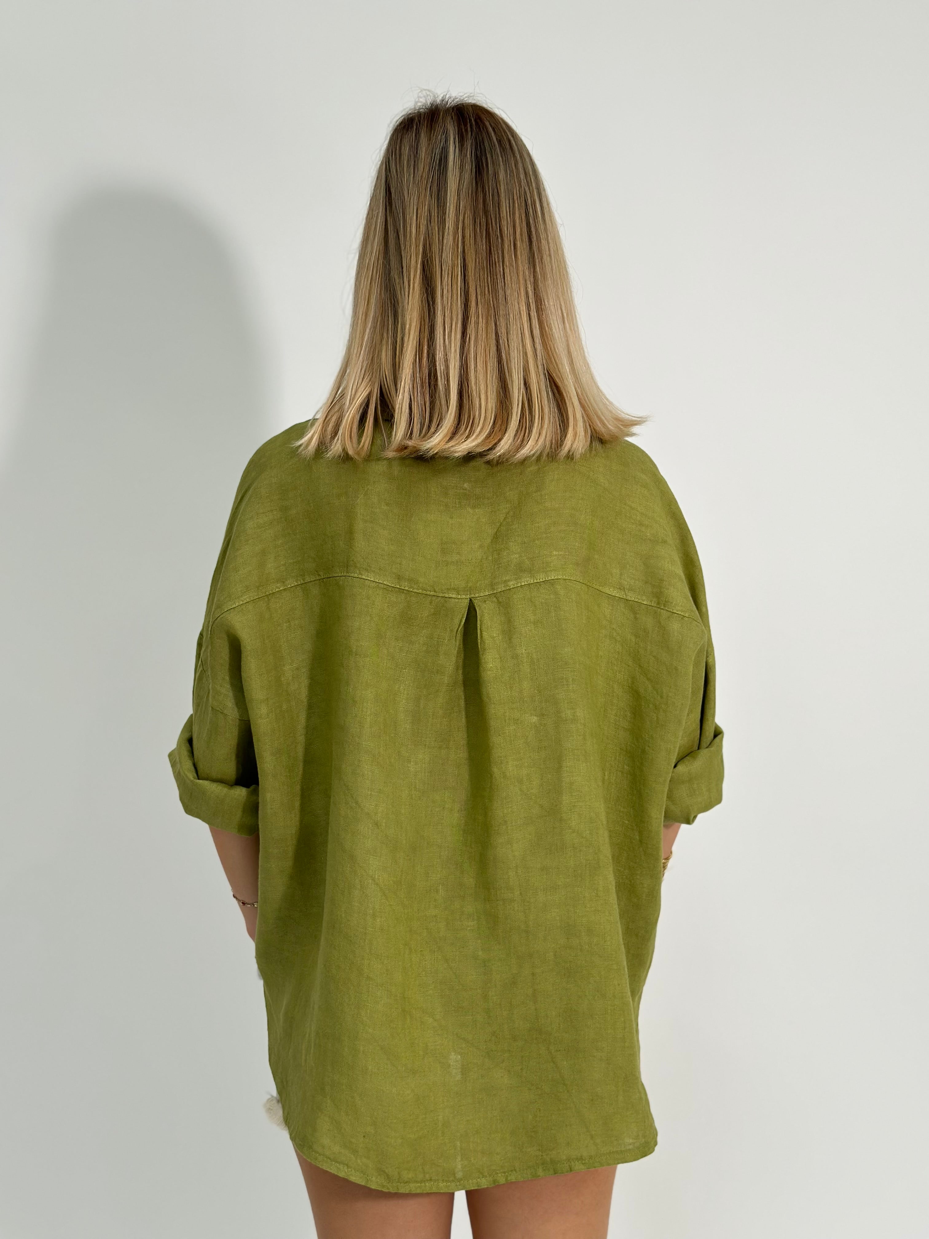Camicia lino over 89303