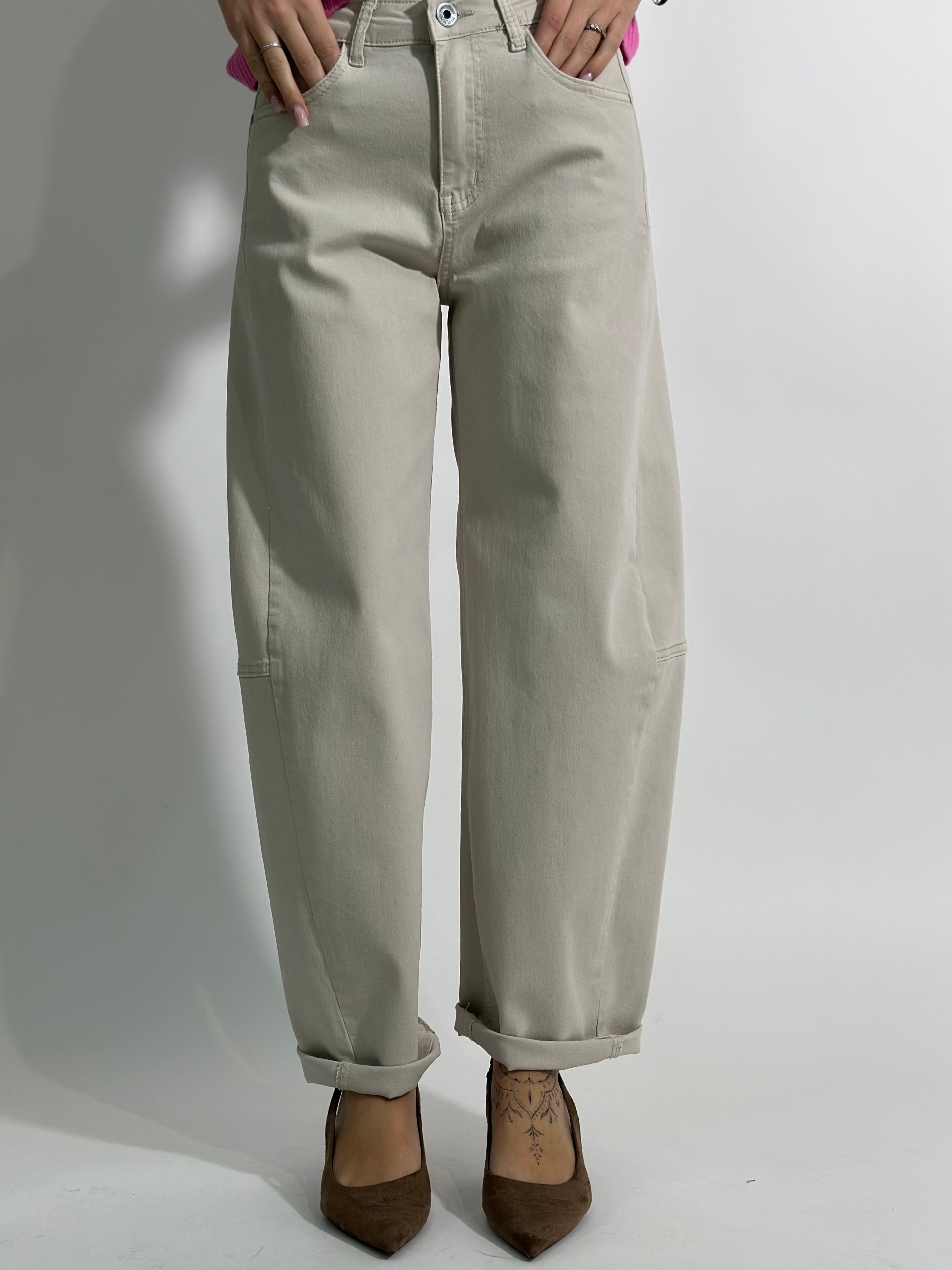 Jeans baloon NEW 8072 BEIGE