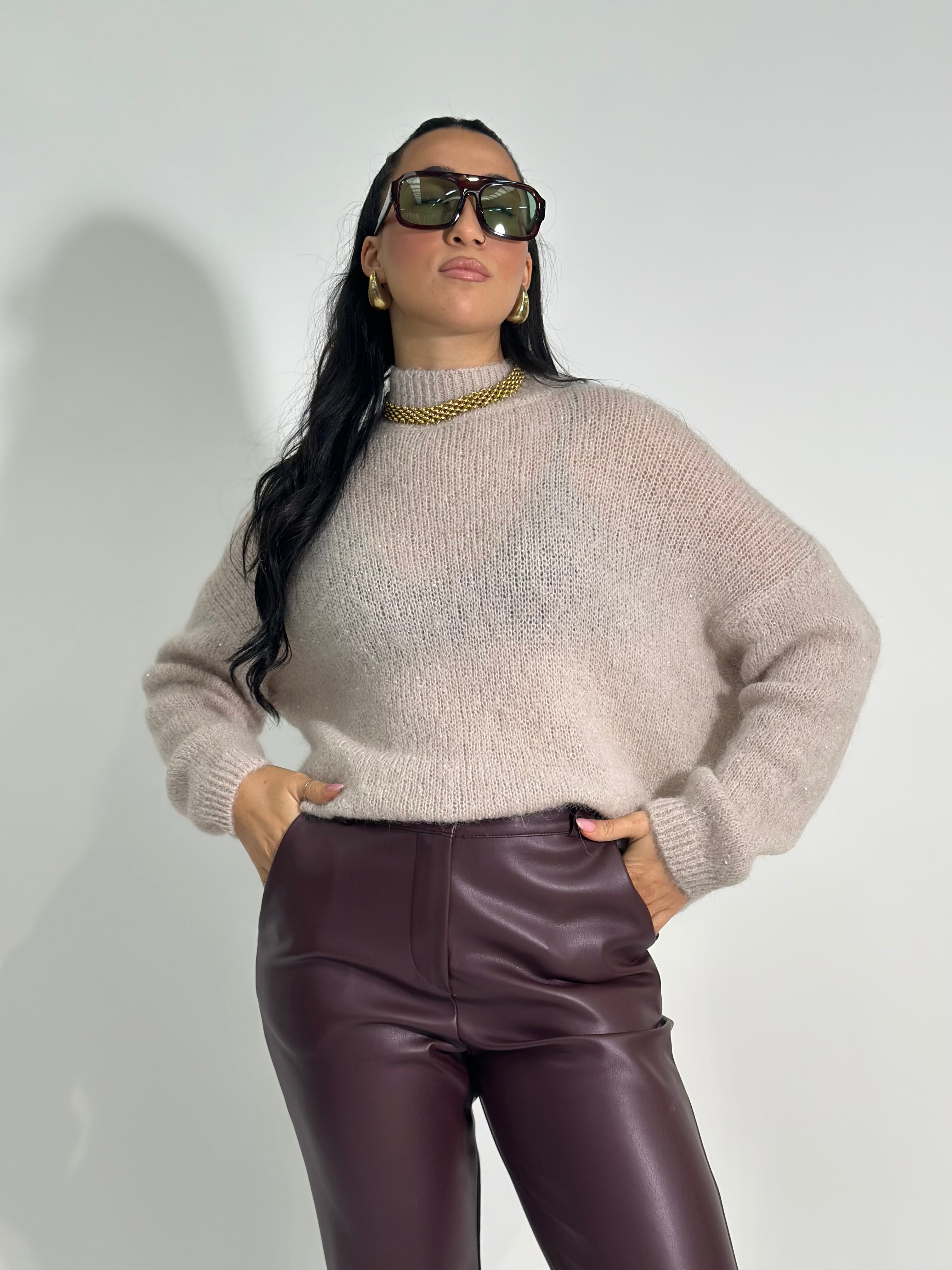 Maglia alpaca paillettes 7731