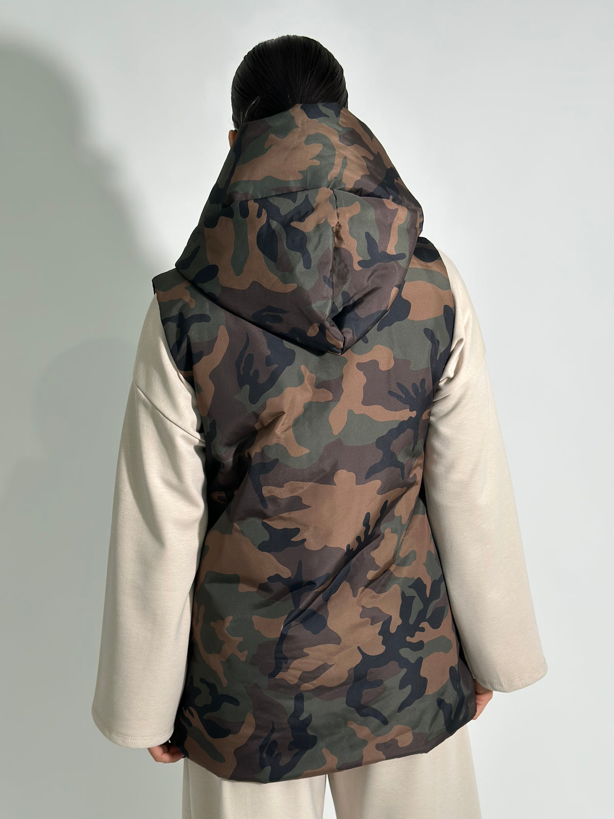 Gilet trapuntato camouflage A5981