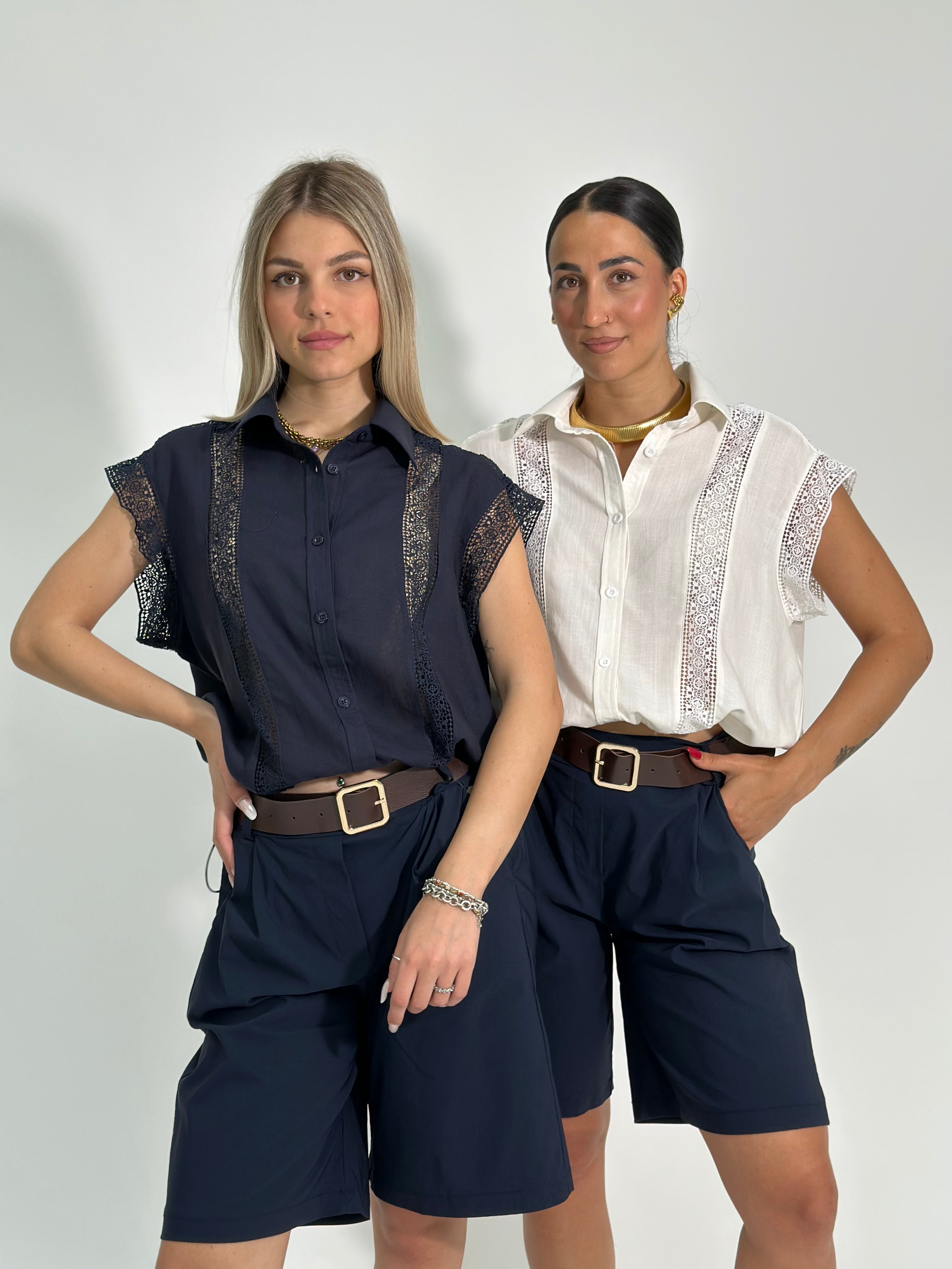 Camicia lino bombon K863