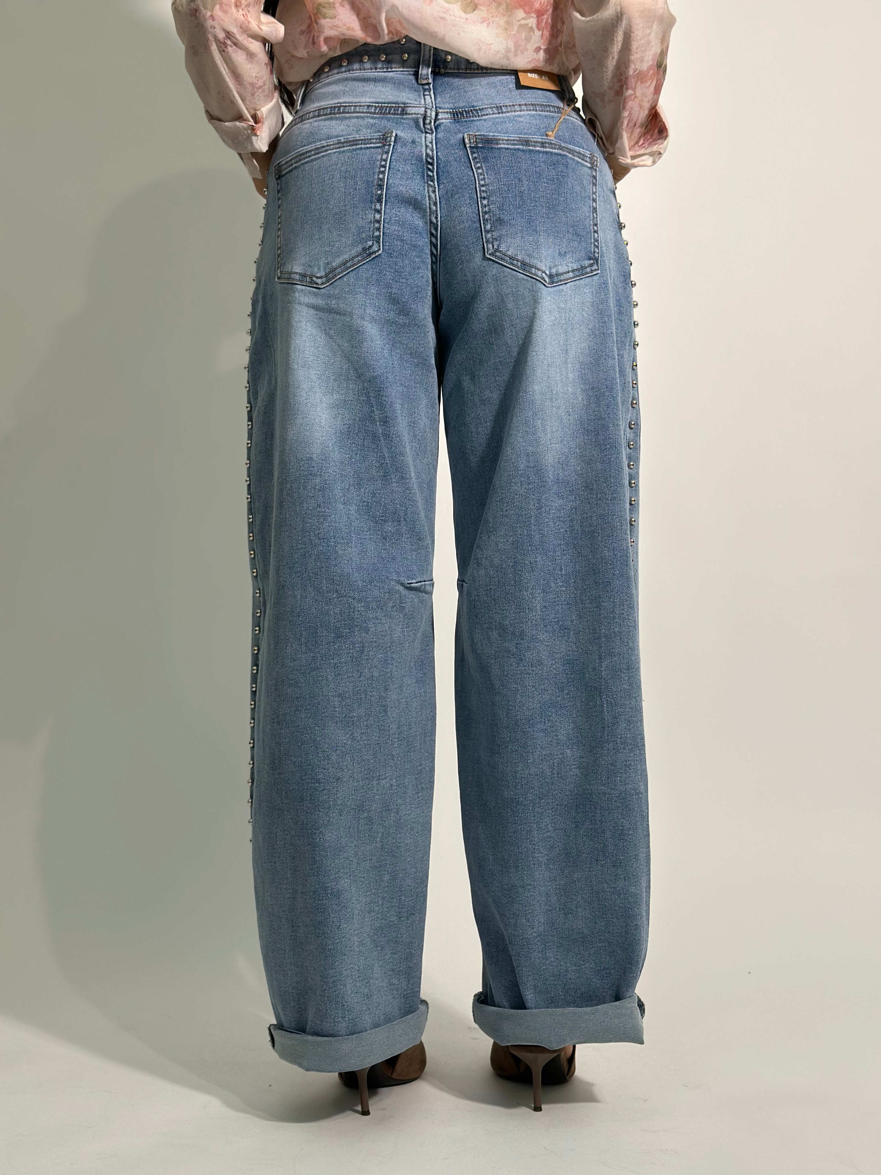 Jeans baloon borchie S6359