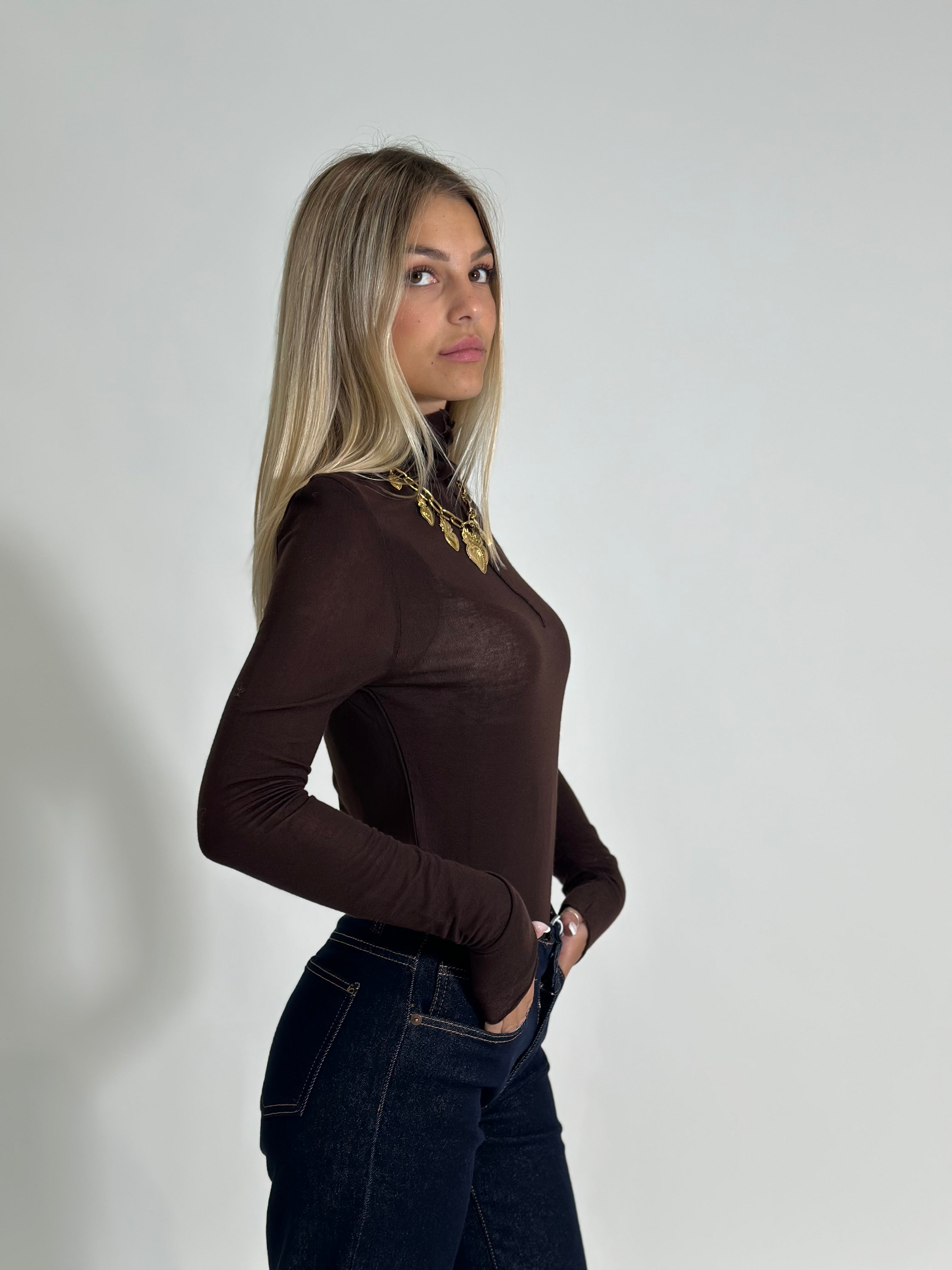 Maglia lupetto basica ME3X004