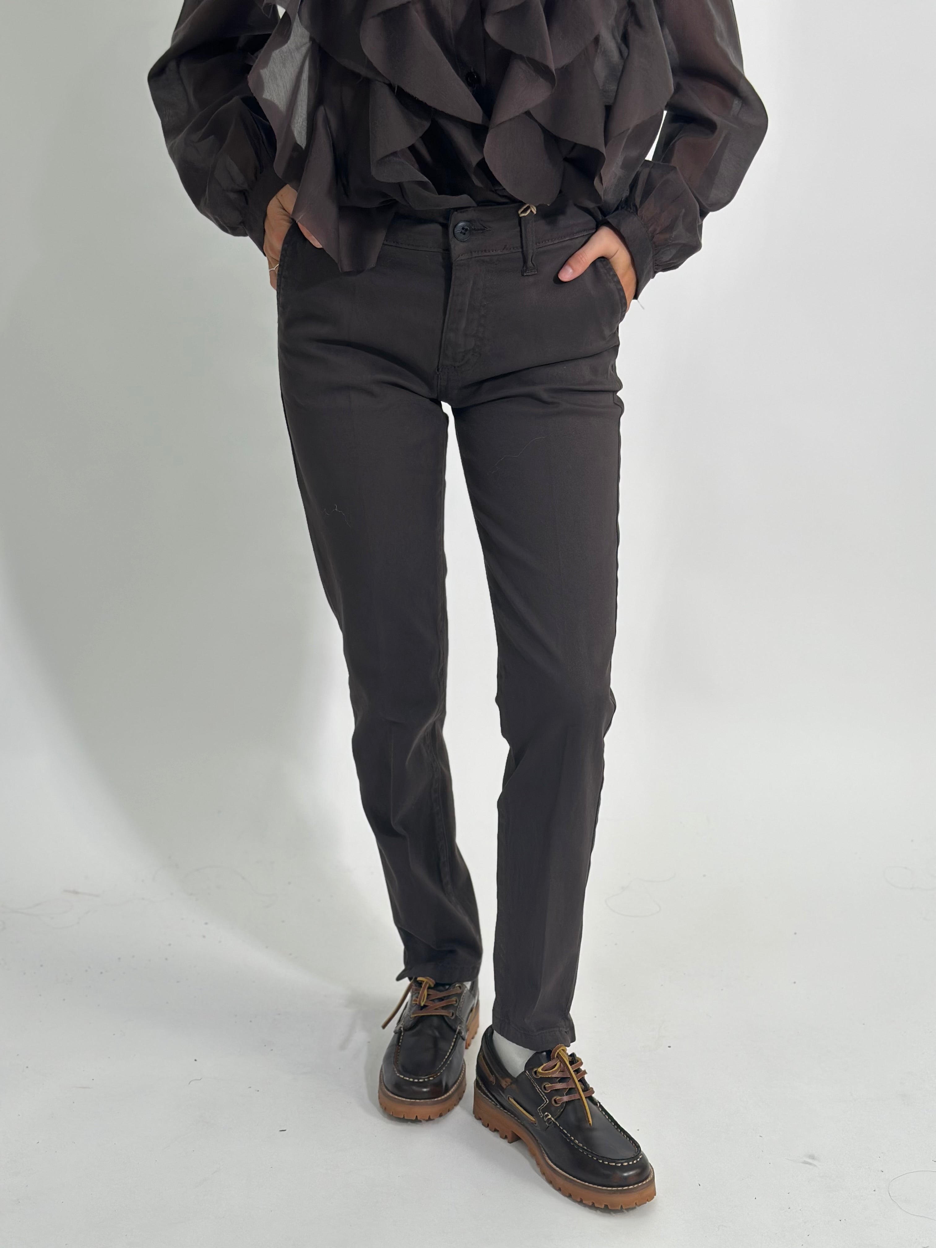 Pantalone chino 869 MARRONE