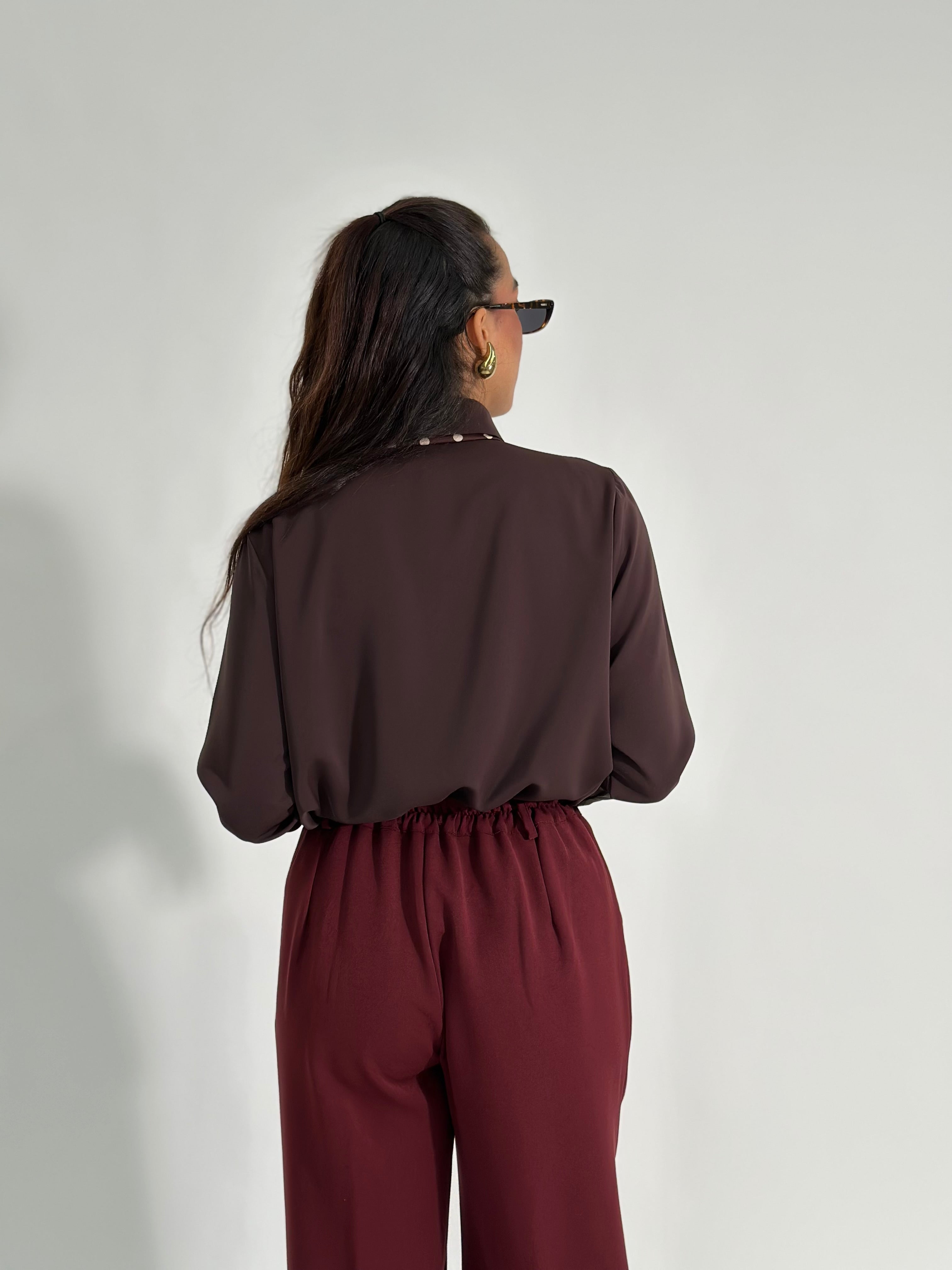 Camicia foulard 113638 MORO