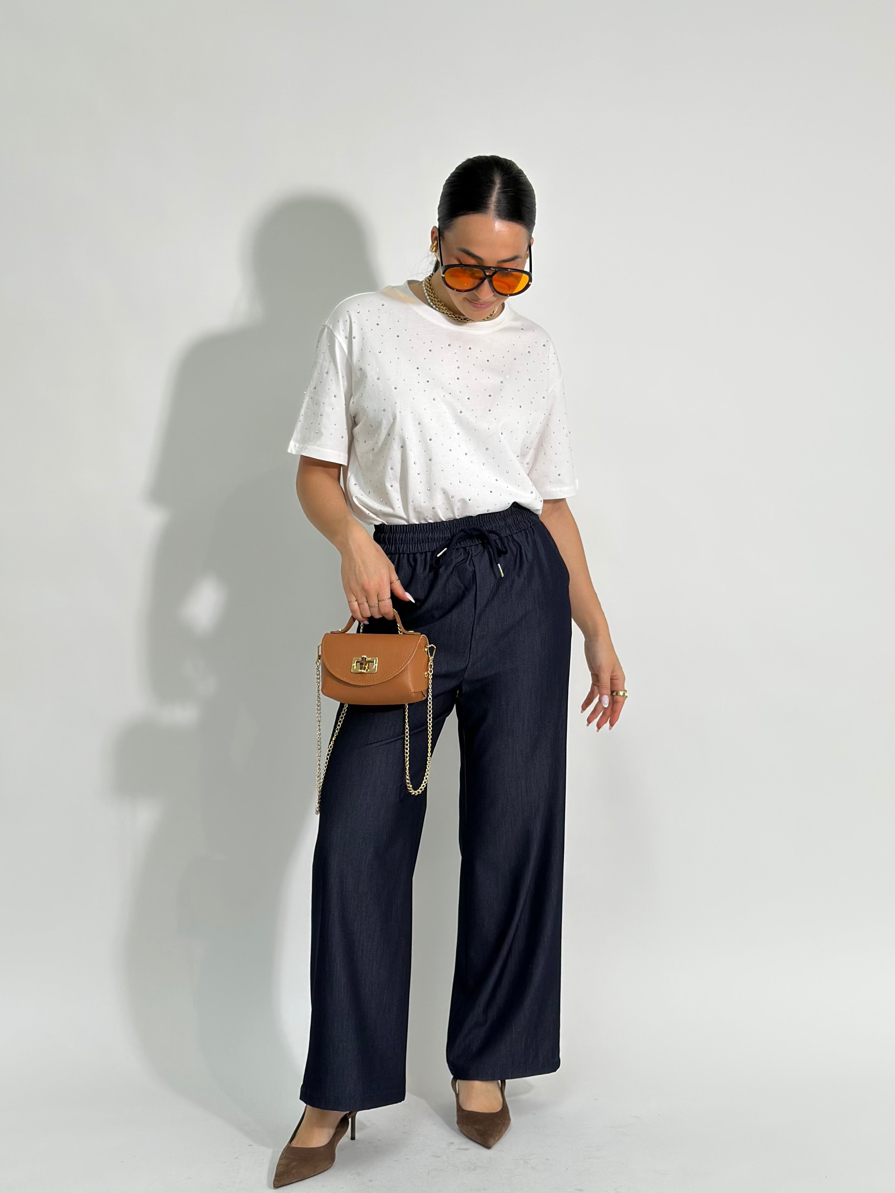 Panta coulisse denim 727