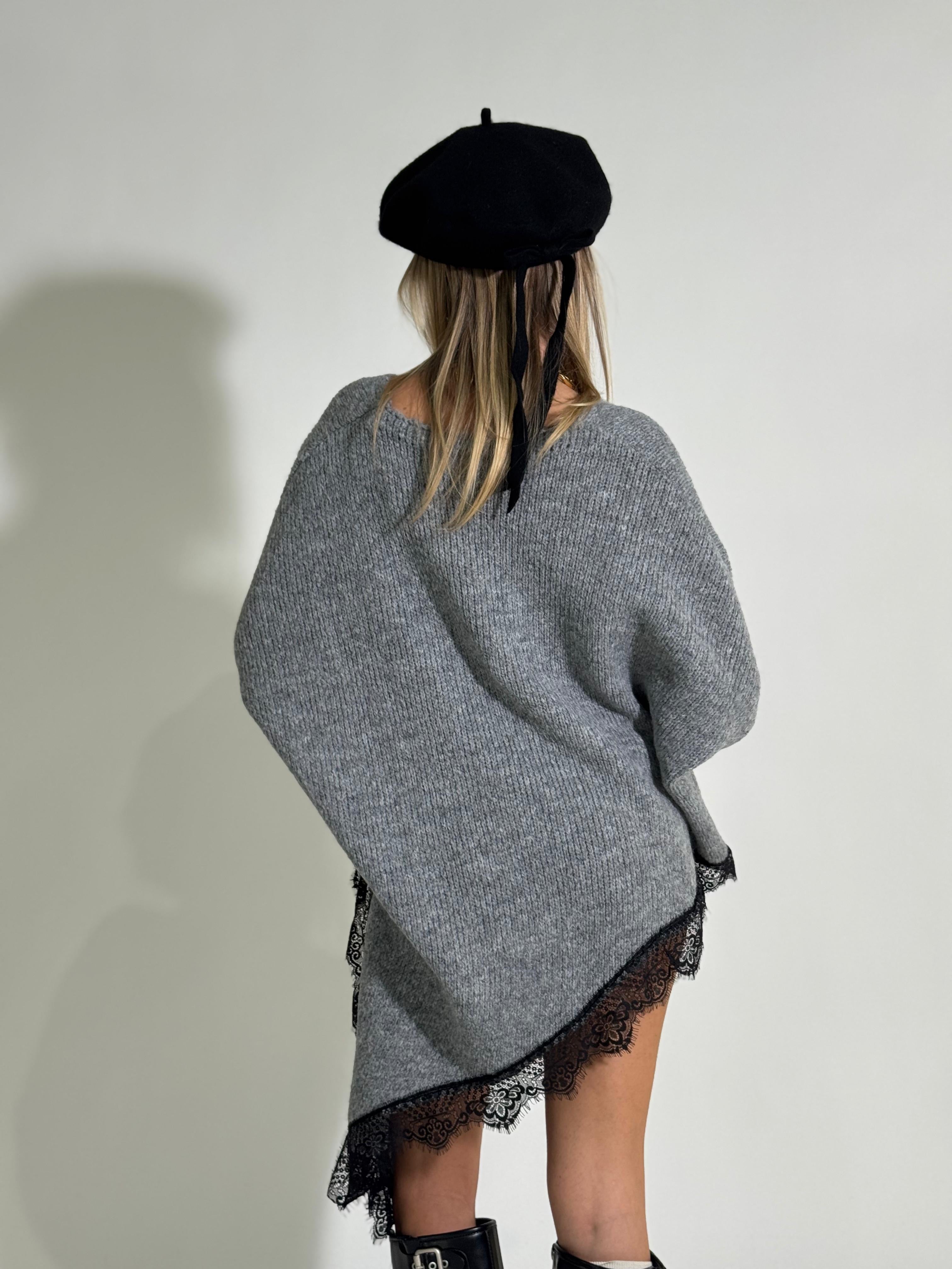 Maglia diagonale pizzo 25743