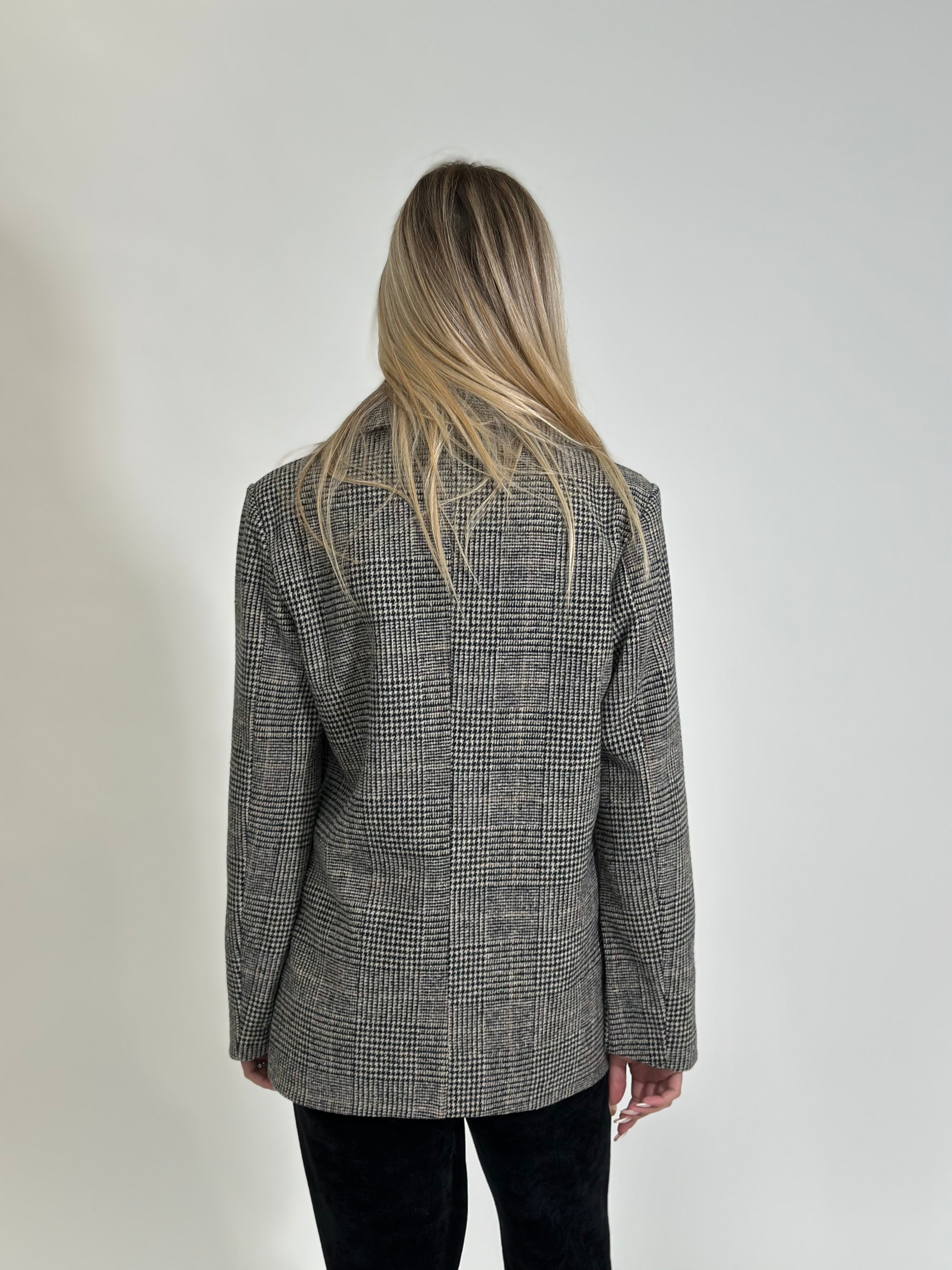Giacca check 25817 NERO