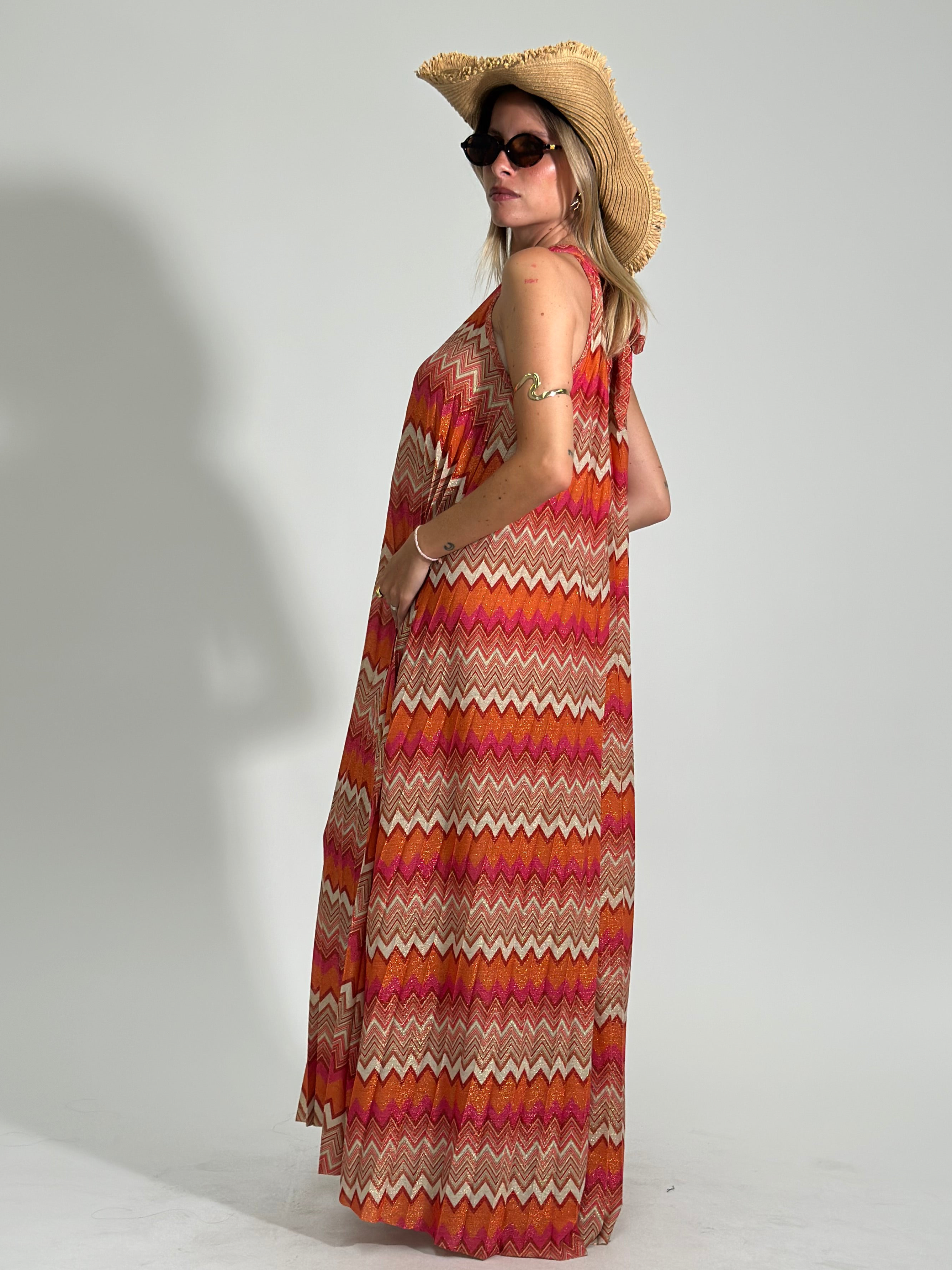 Abito lurex 1372 ARANCIO