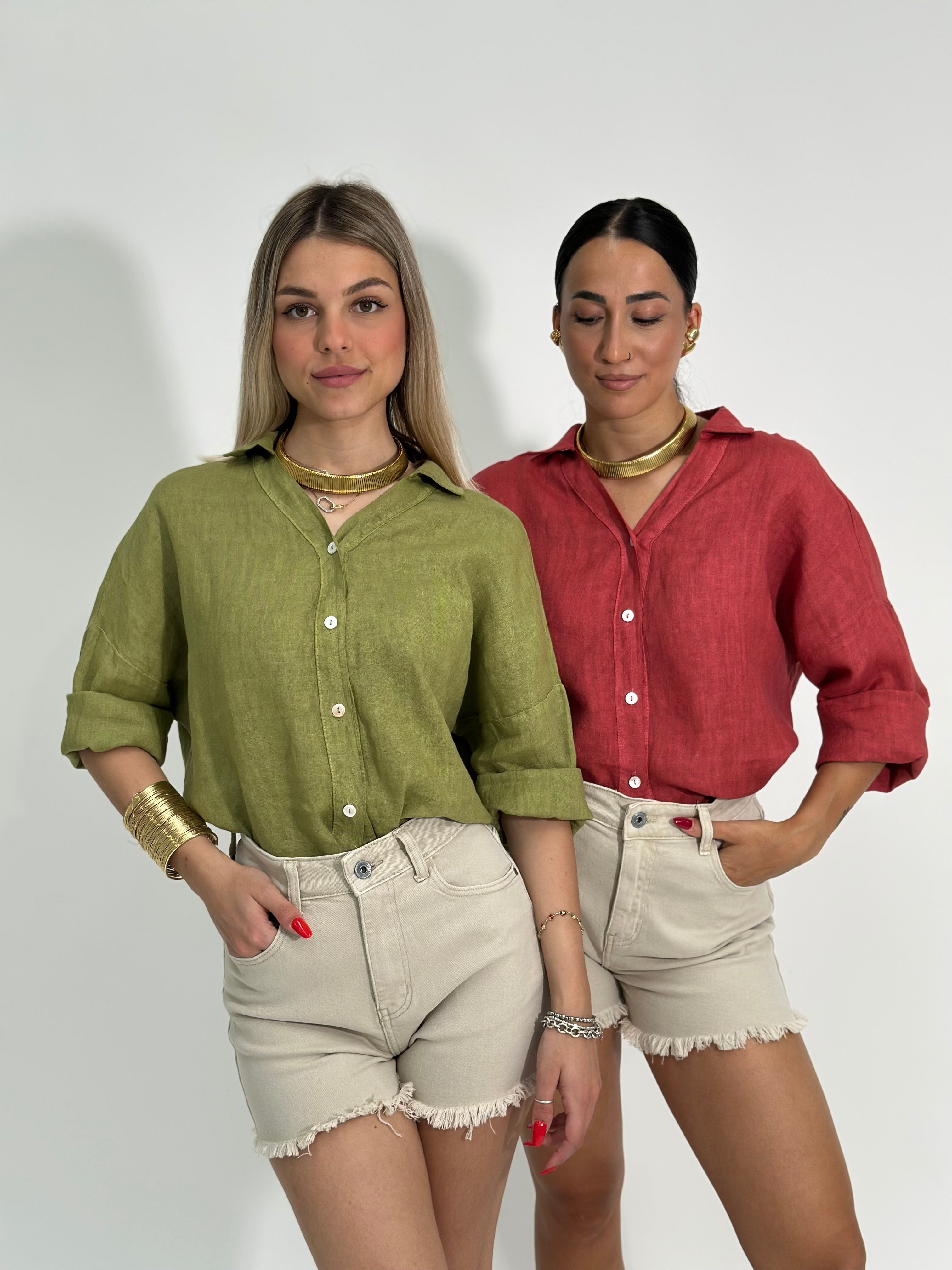 Camicia lino over 89303