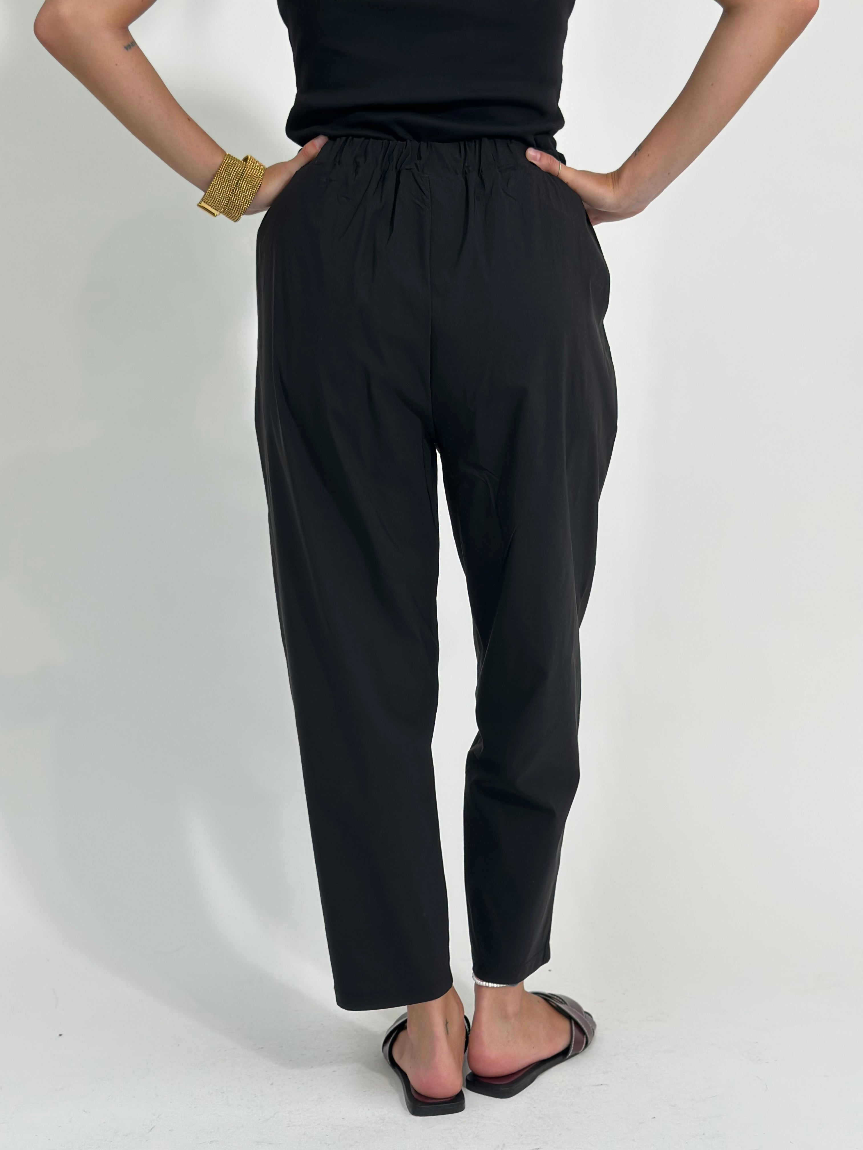 Pantalone popeline 81166 NERO