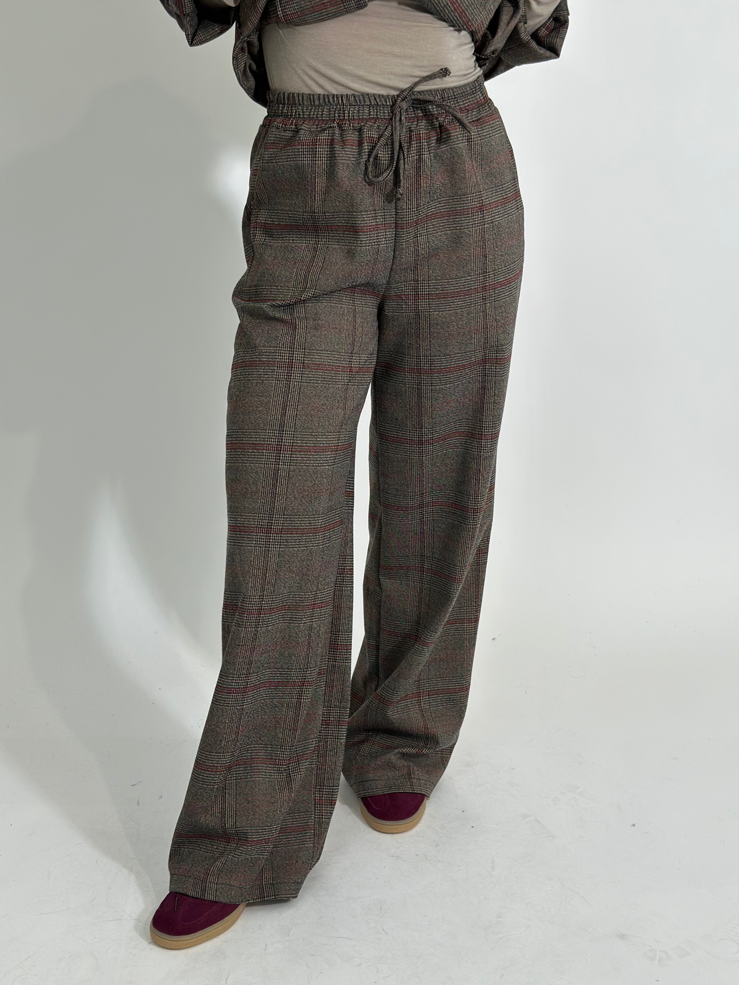 Pantalone check 23448 MORO