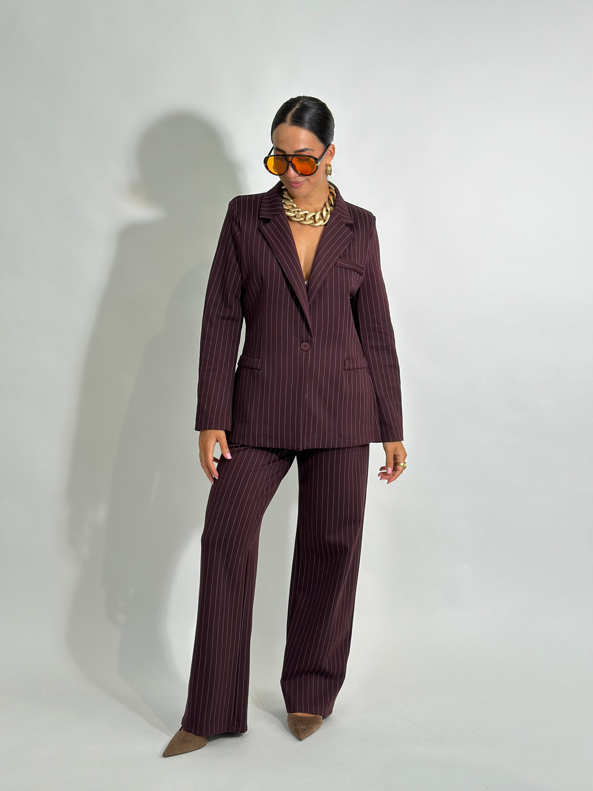 Tailleur gessato punto milano 29010