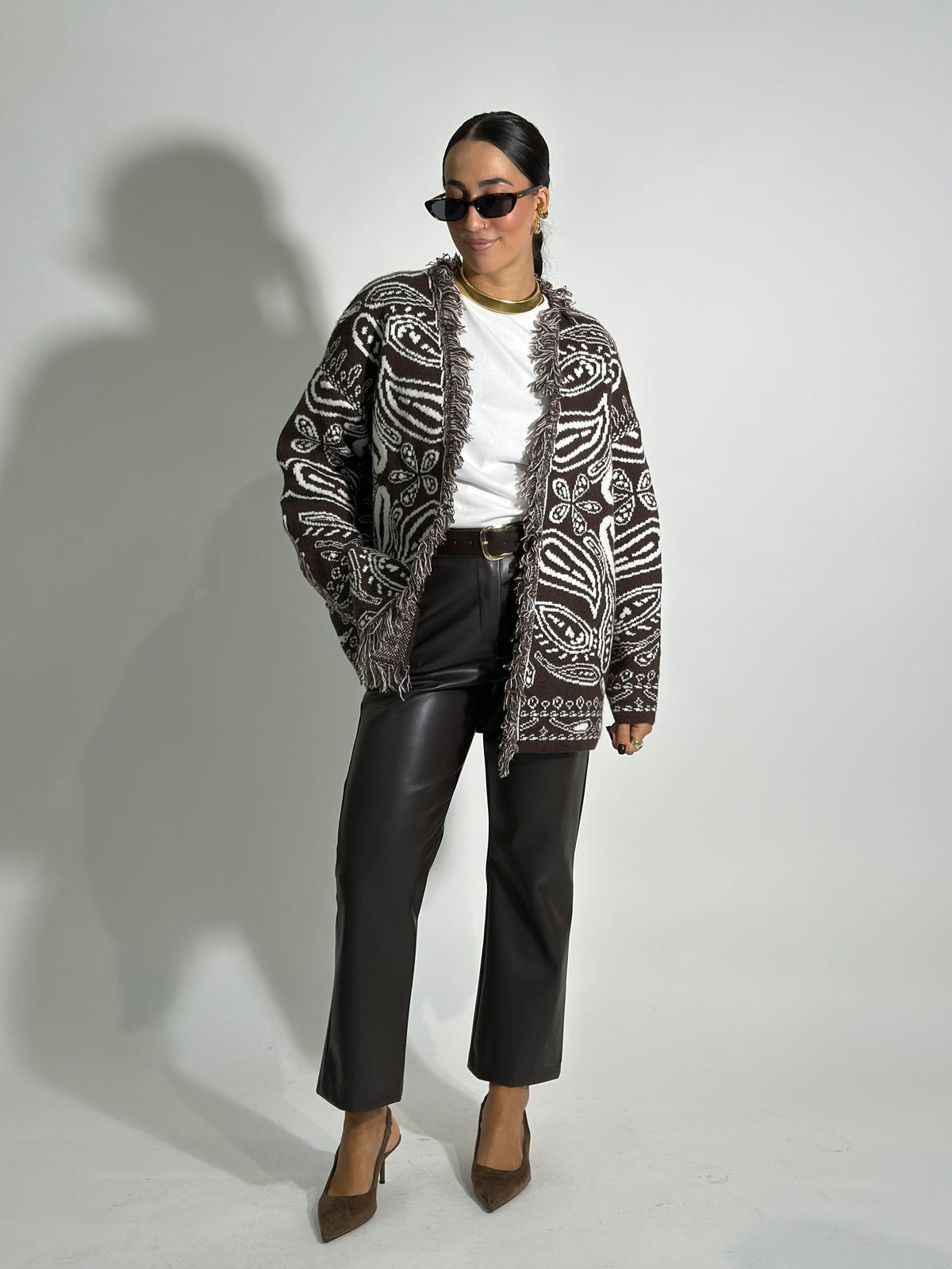 Pantalone ecopelle 7287