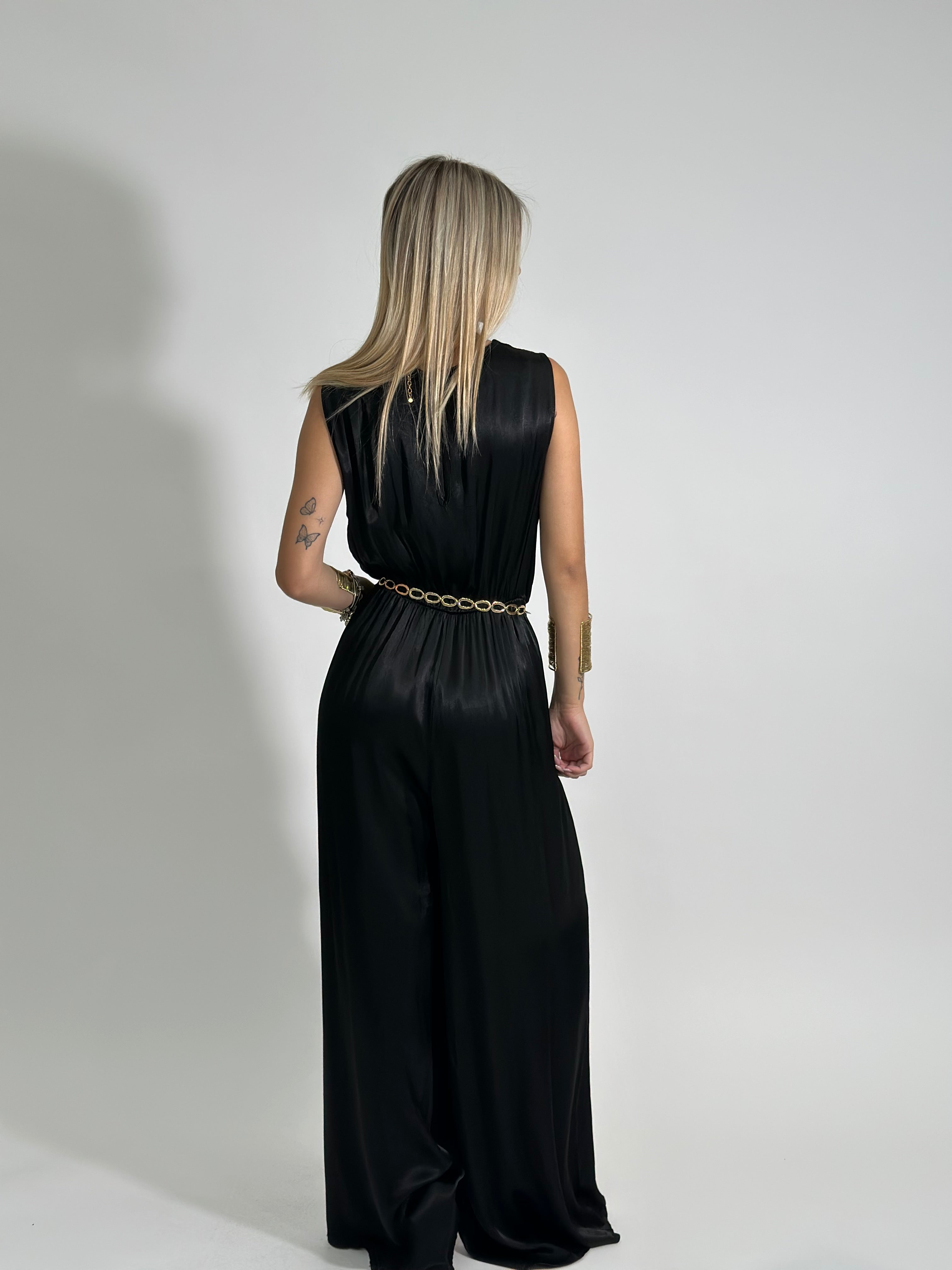 Tuta satin 6508 NERO