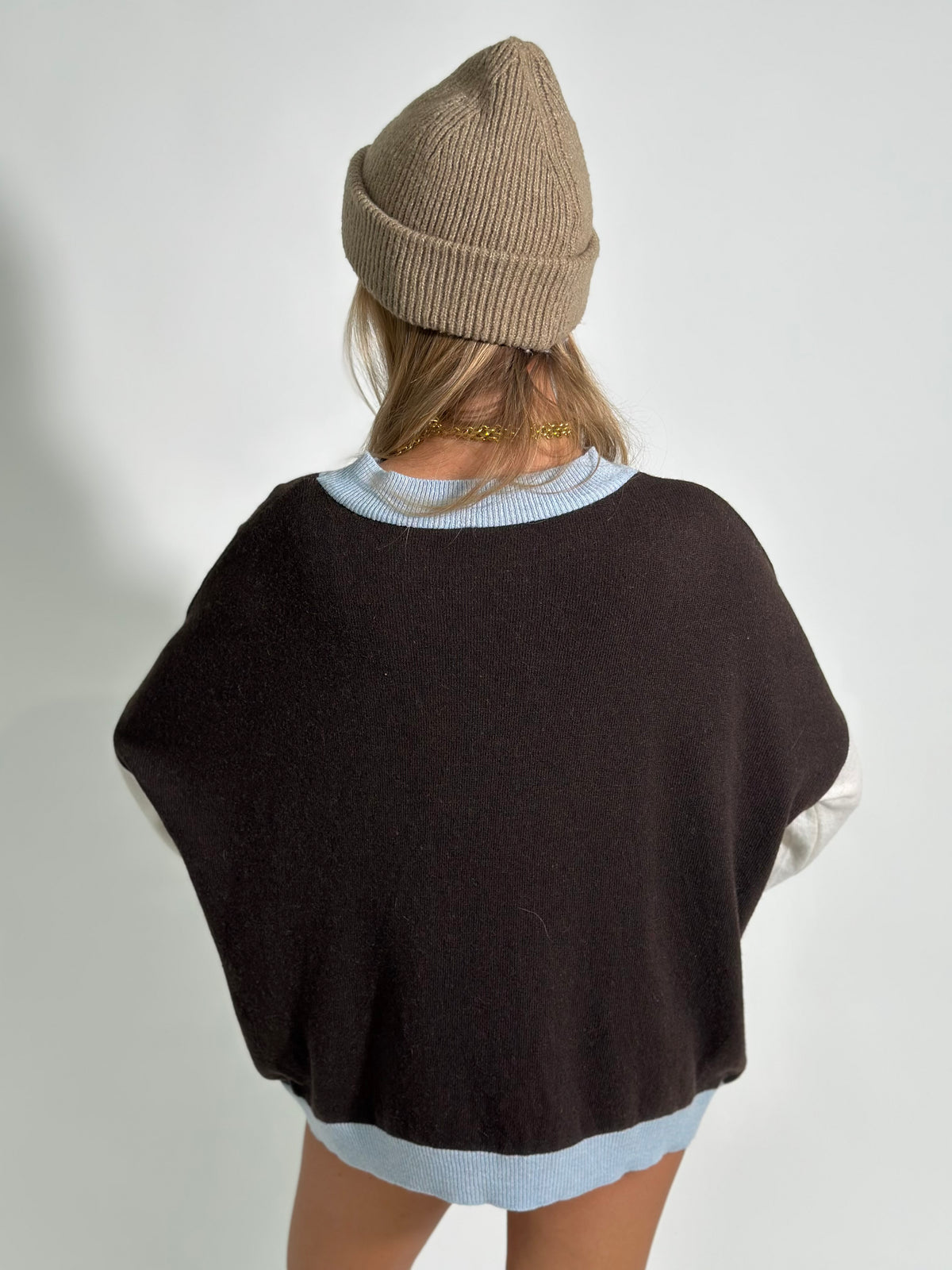 Cashmere blend tricolore 16091 MORO