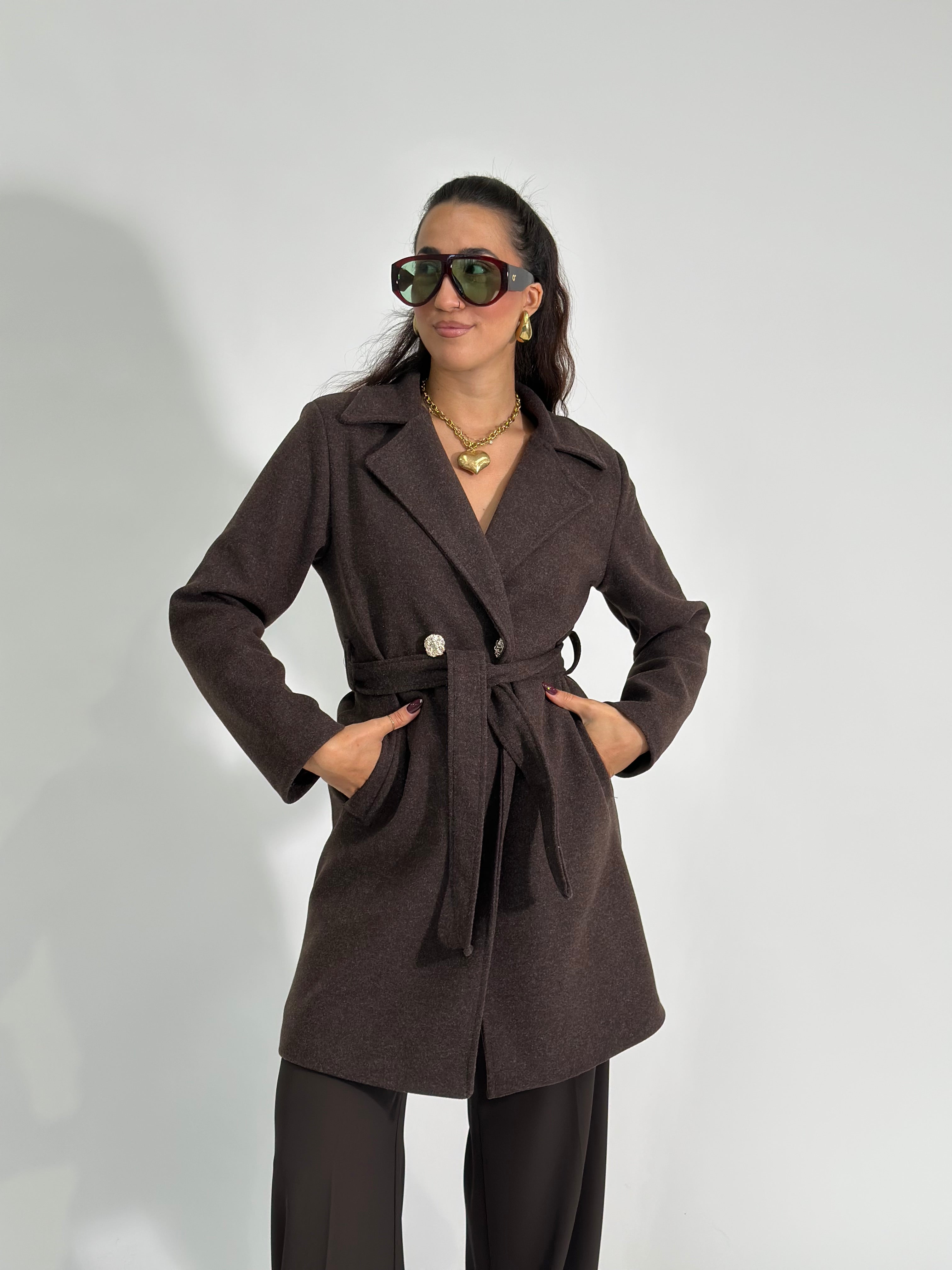 Cappotto trench 90996 MORO