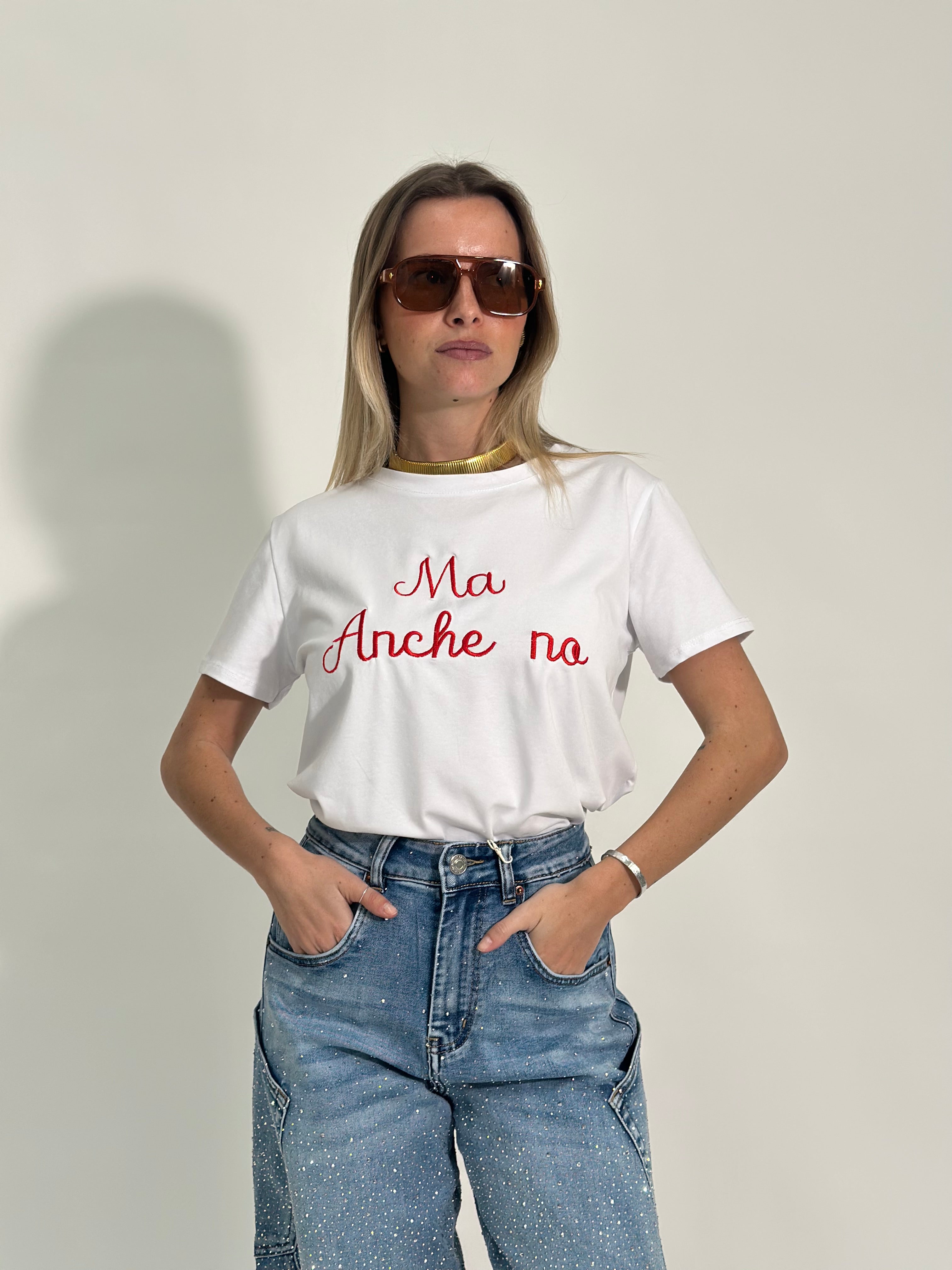 T-shirt "ma anche no" 301-7