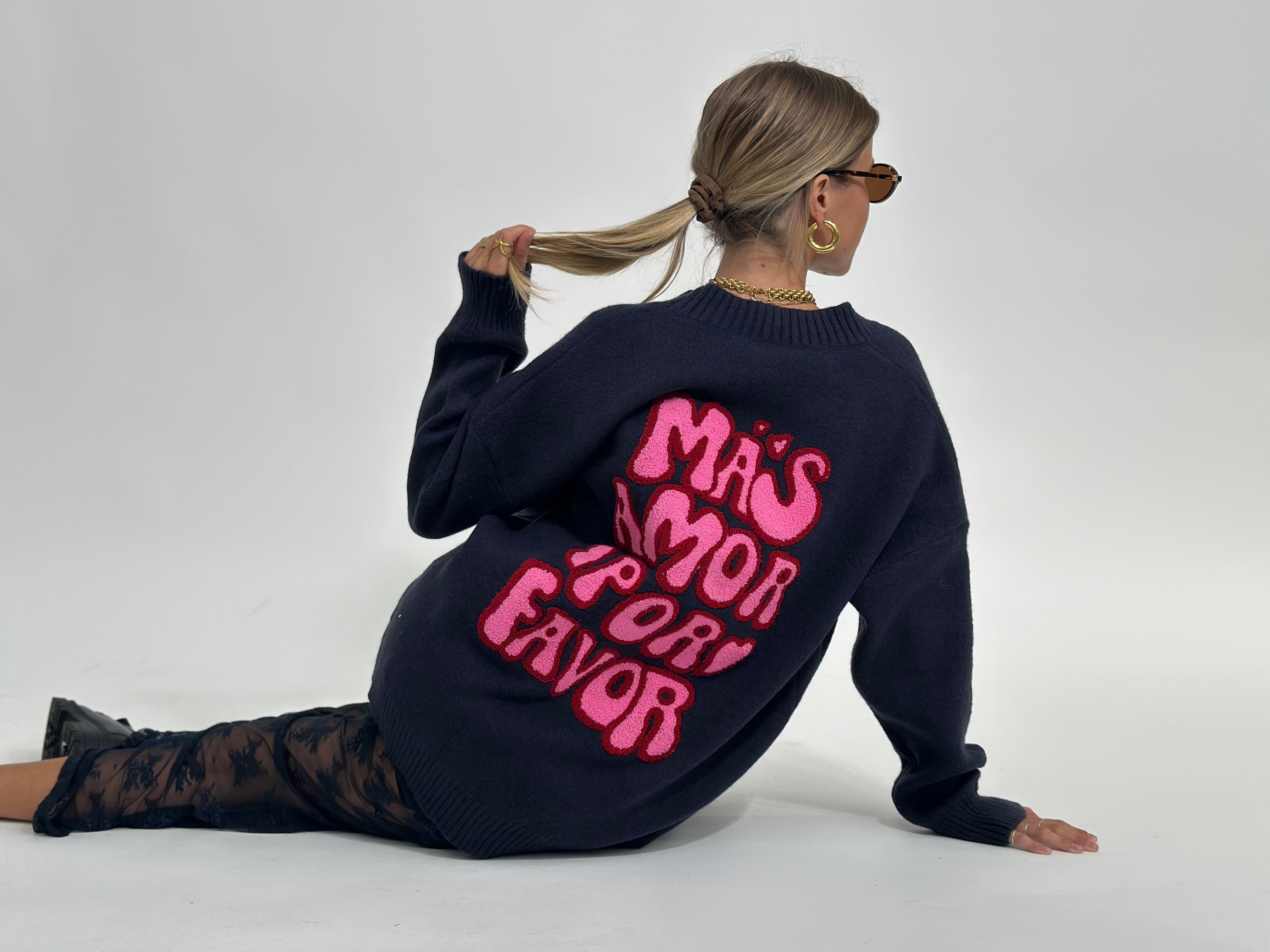 Cardigan Mas Amor S1119 BLU