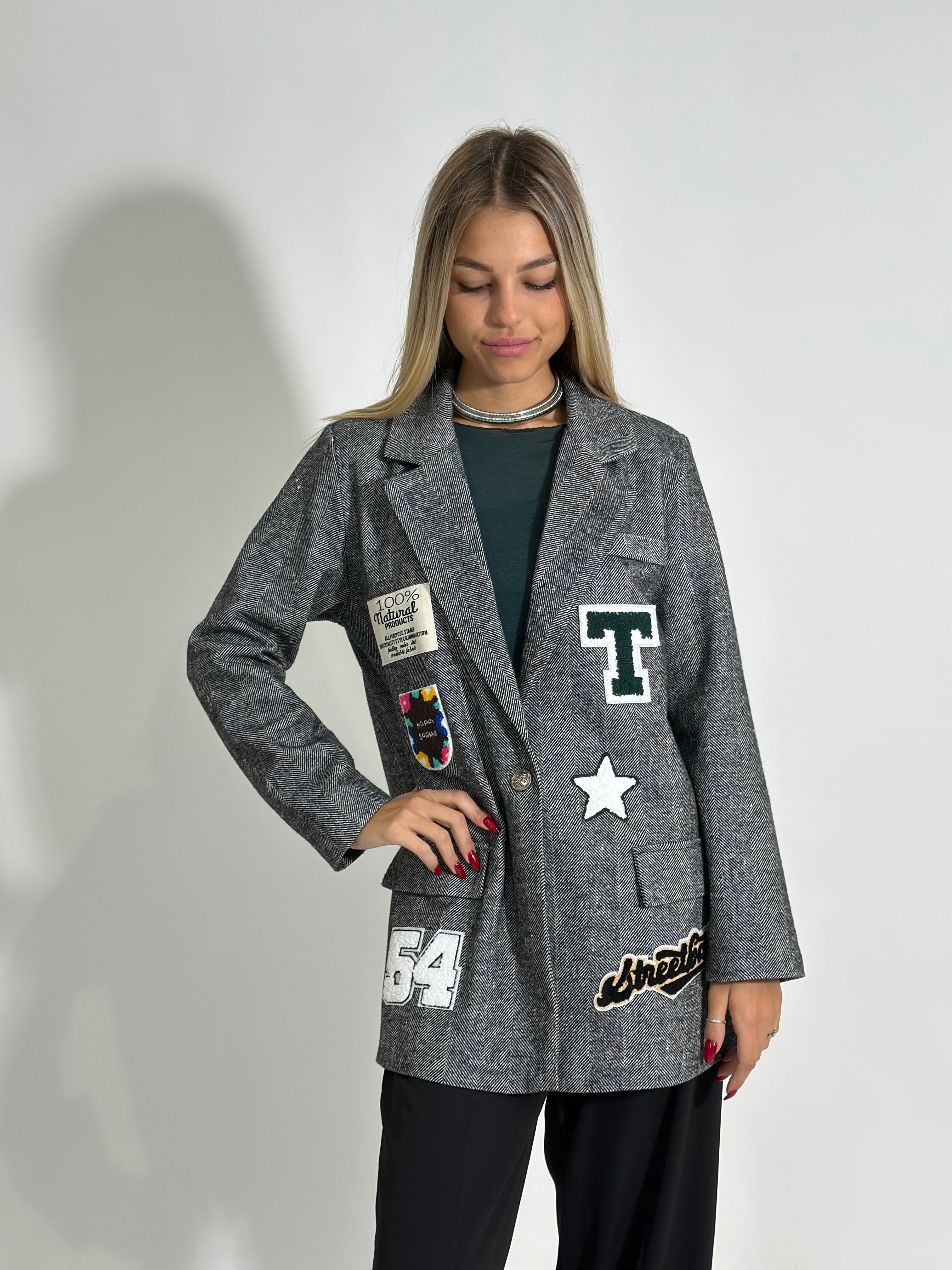 Giacca Patch A7933 NERO