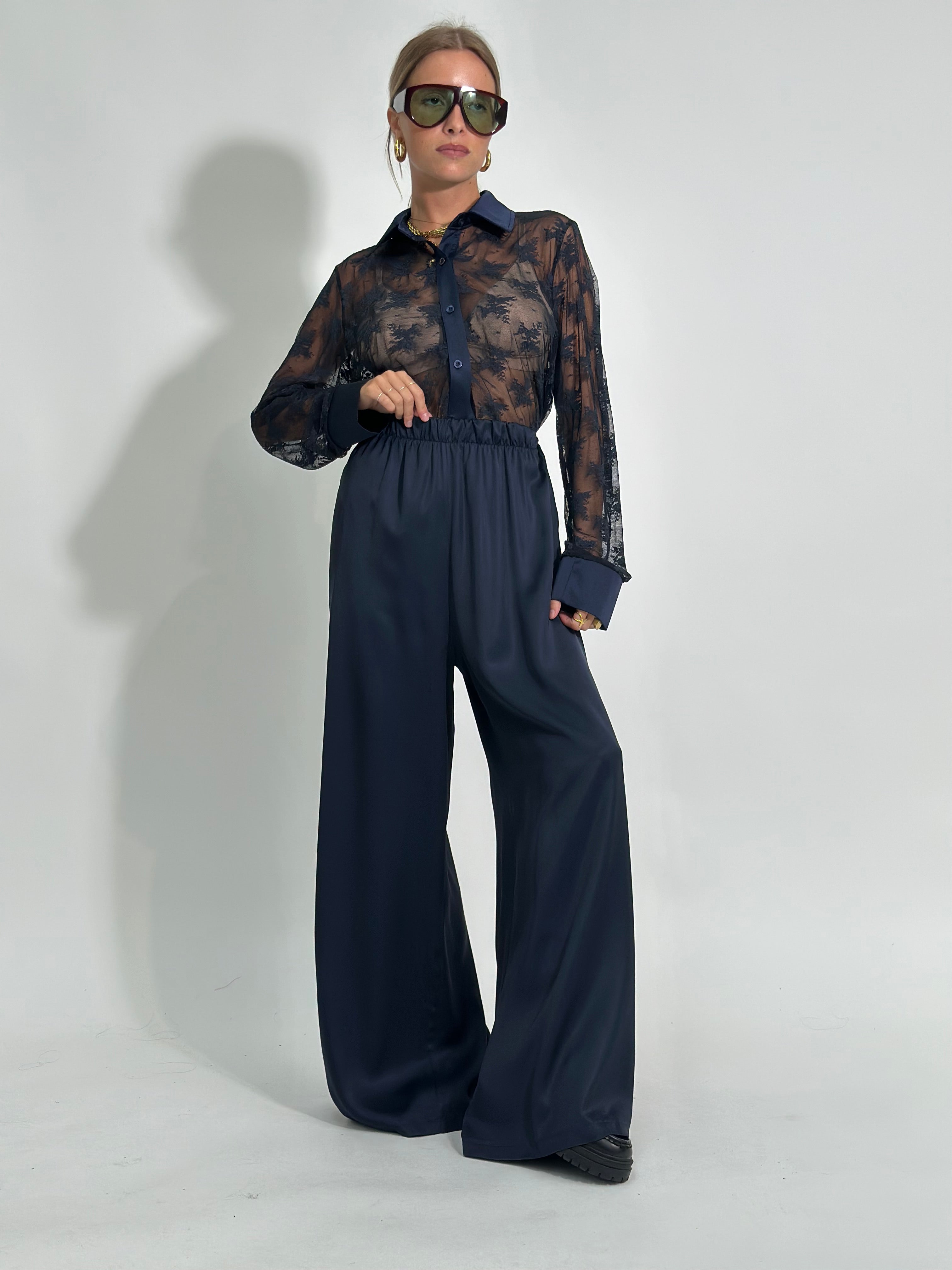 Pantalone fluido 2577 BLU