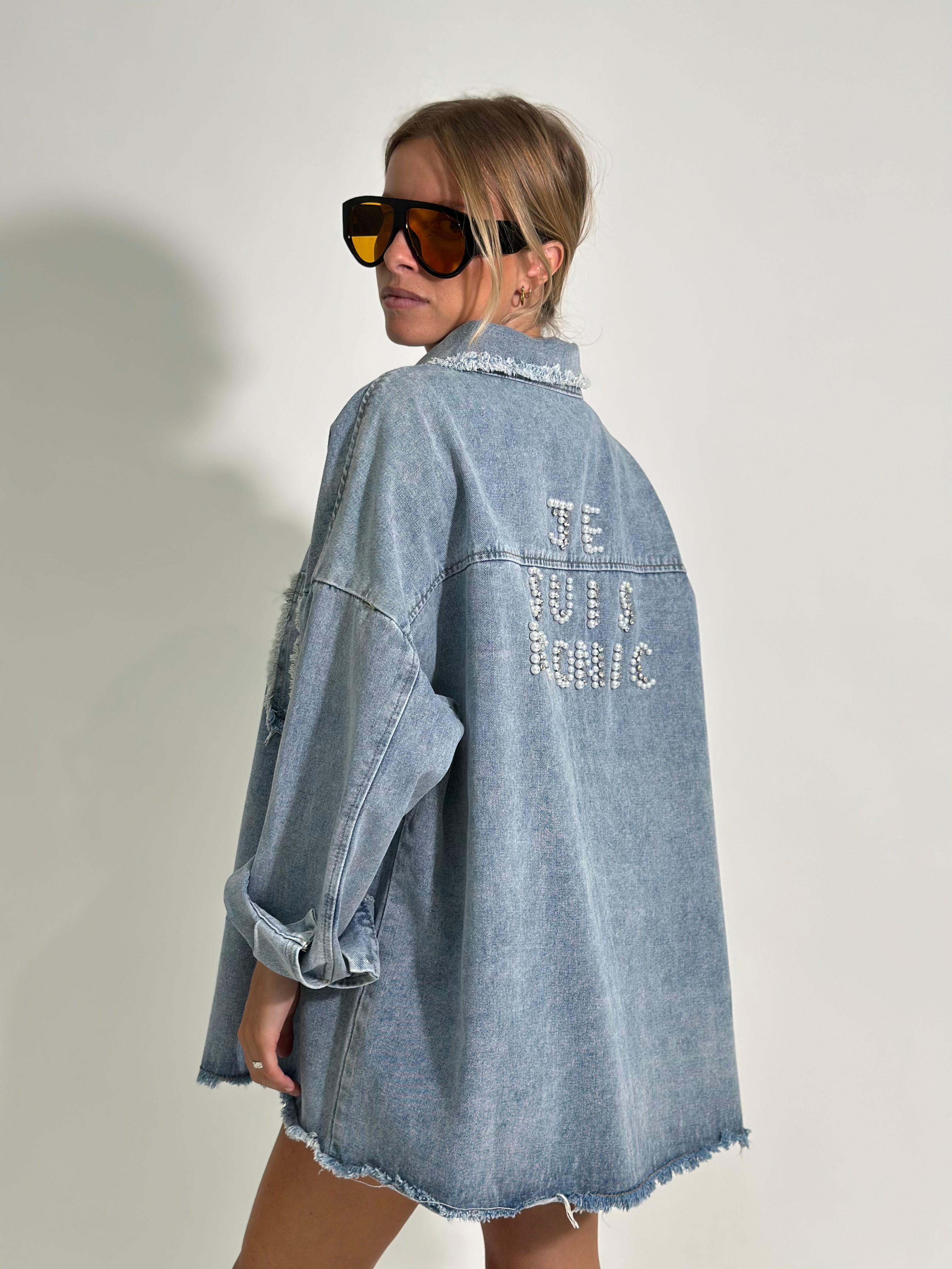 Giacca denim je suis iconic MC038J DENIM