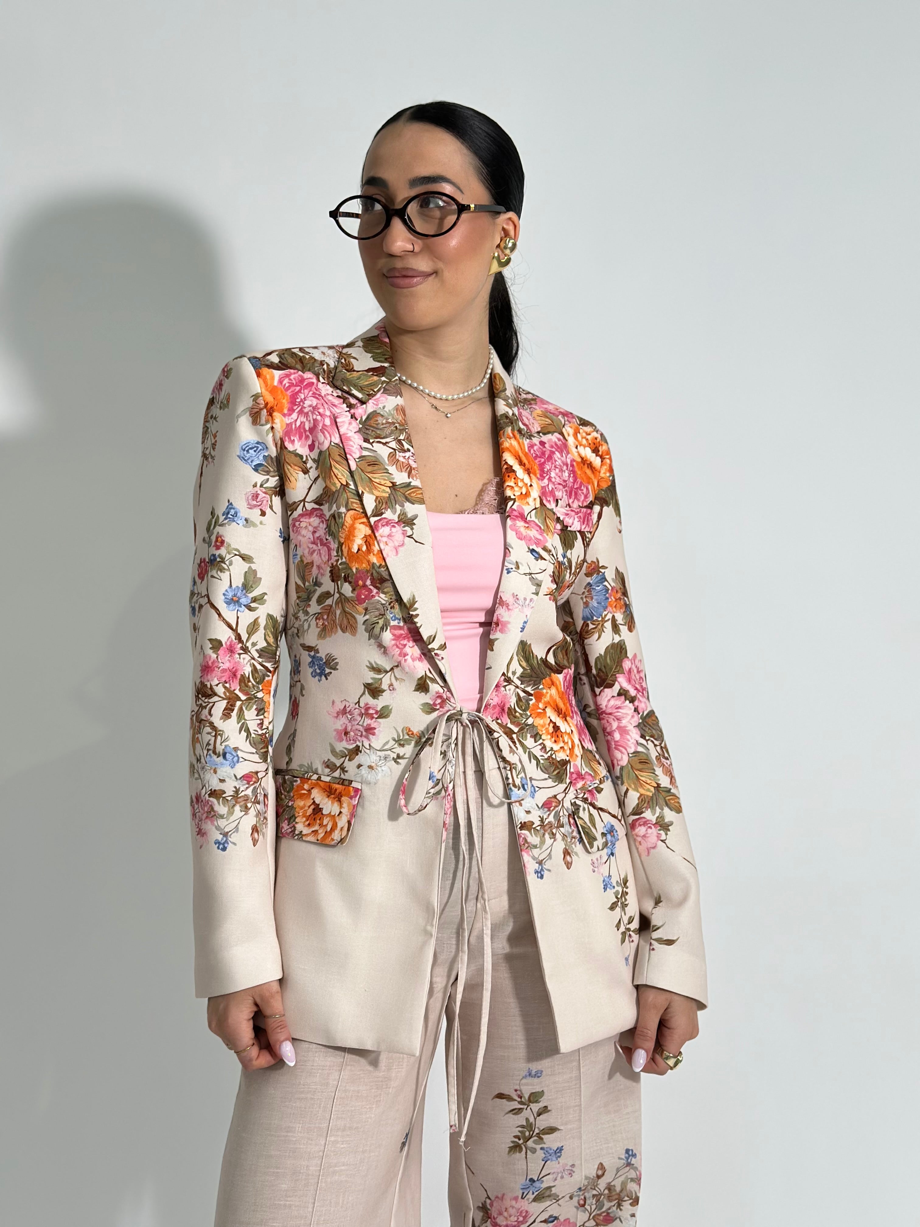 Giacca fiori 5417