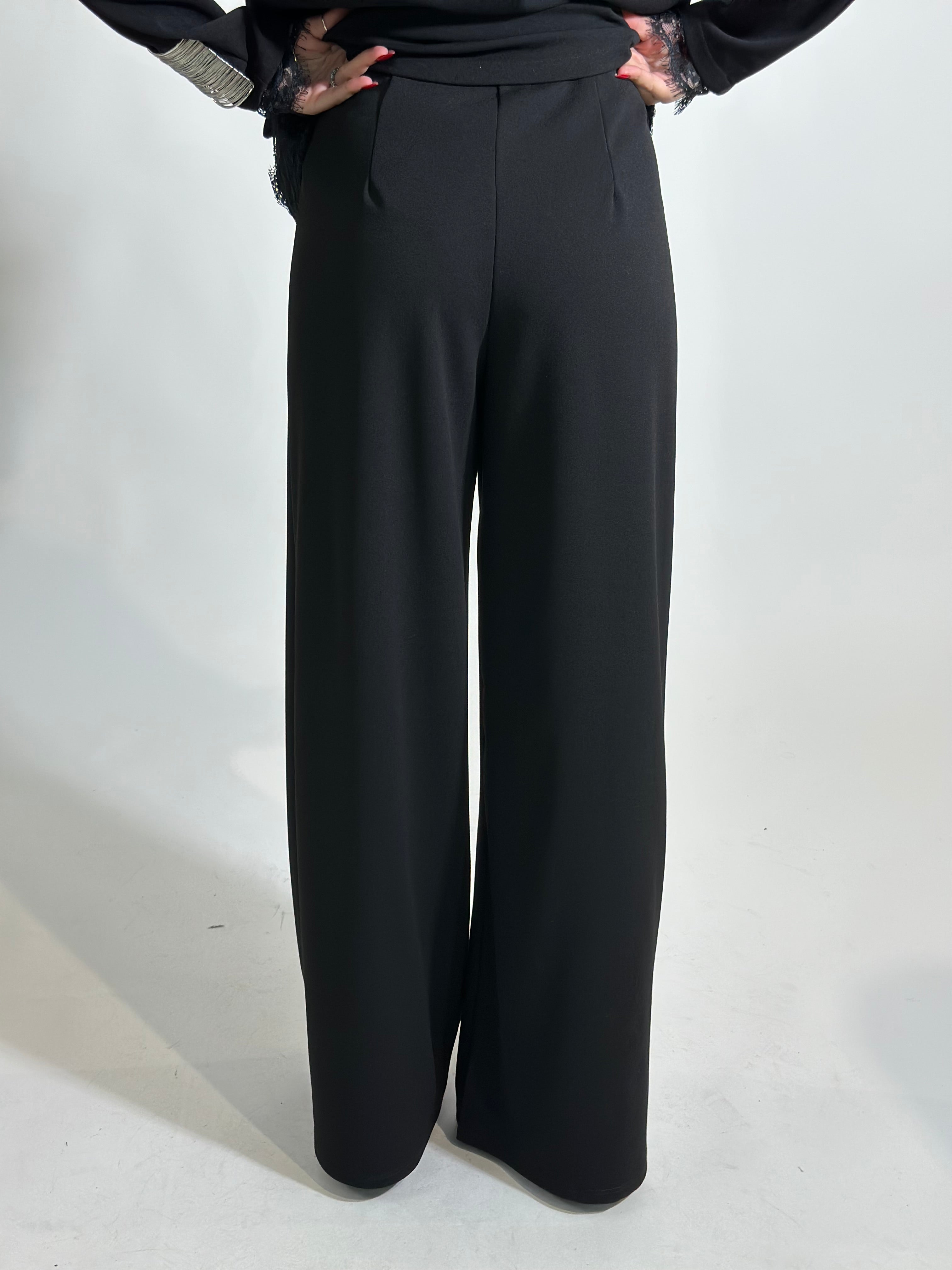 Completo crep pizzo 5579 NERO