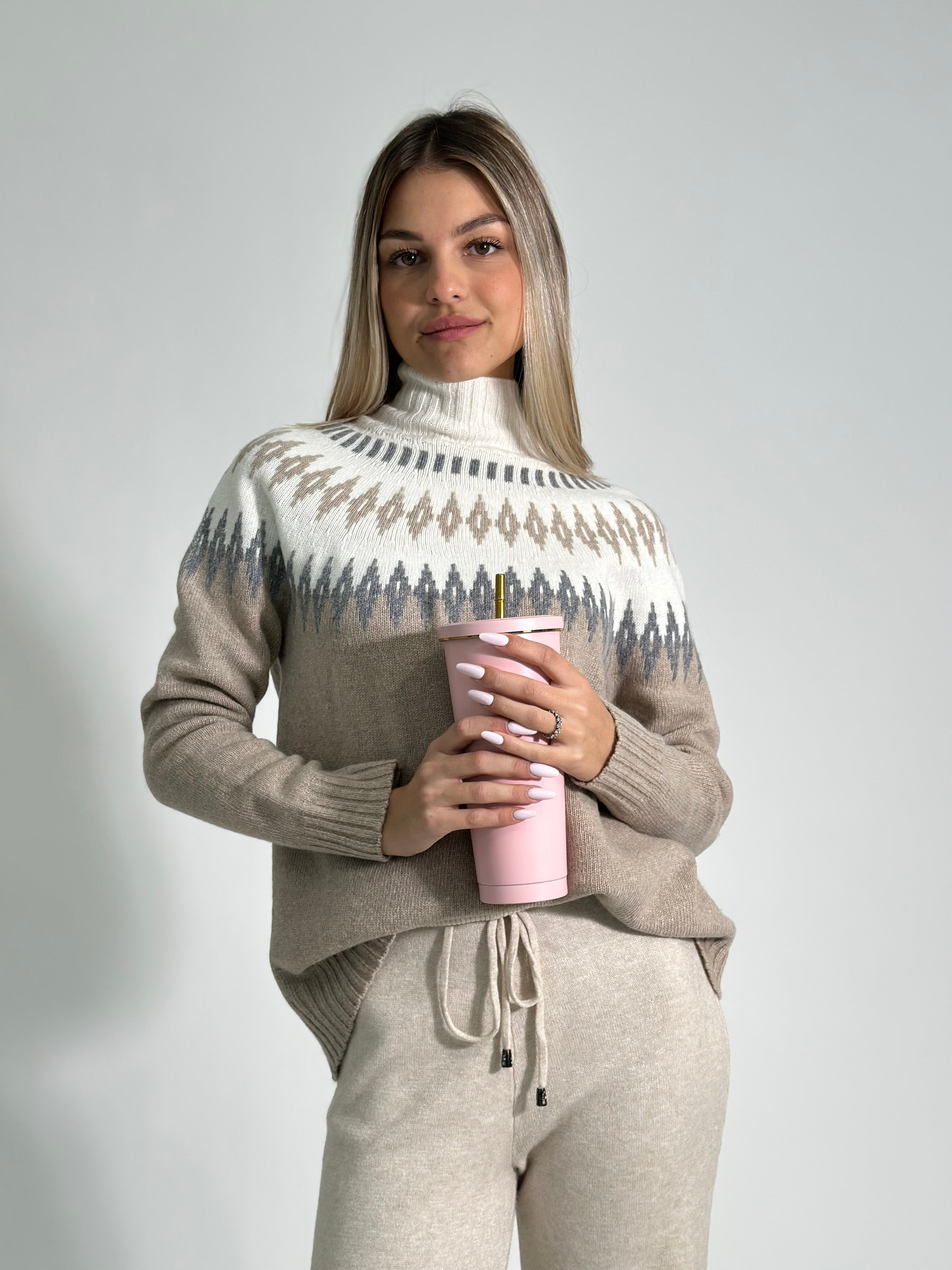 Maglia norvegese 8240 BEIGE