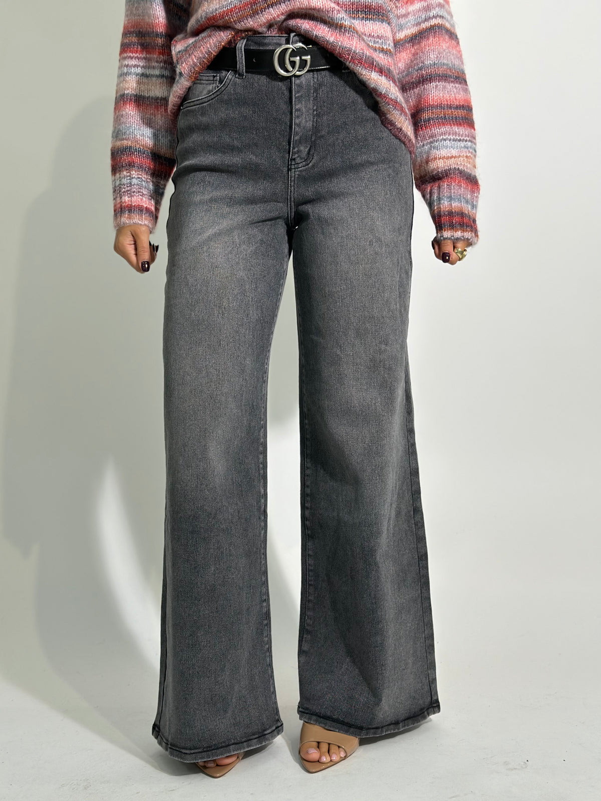Jeans palazzo FB109 GREY