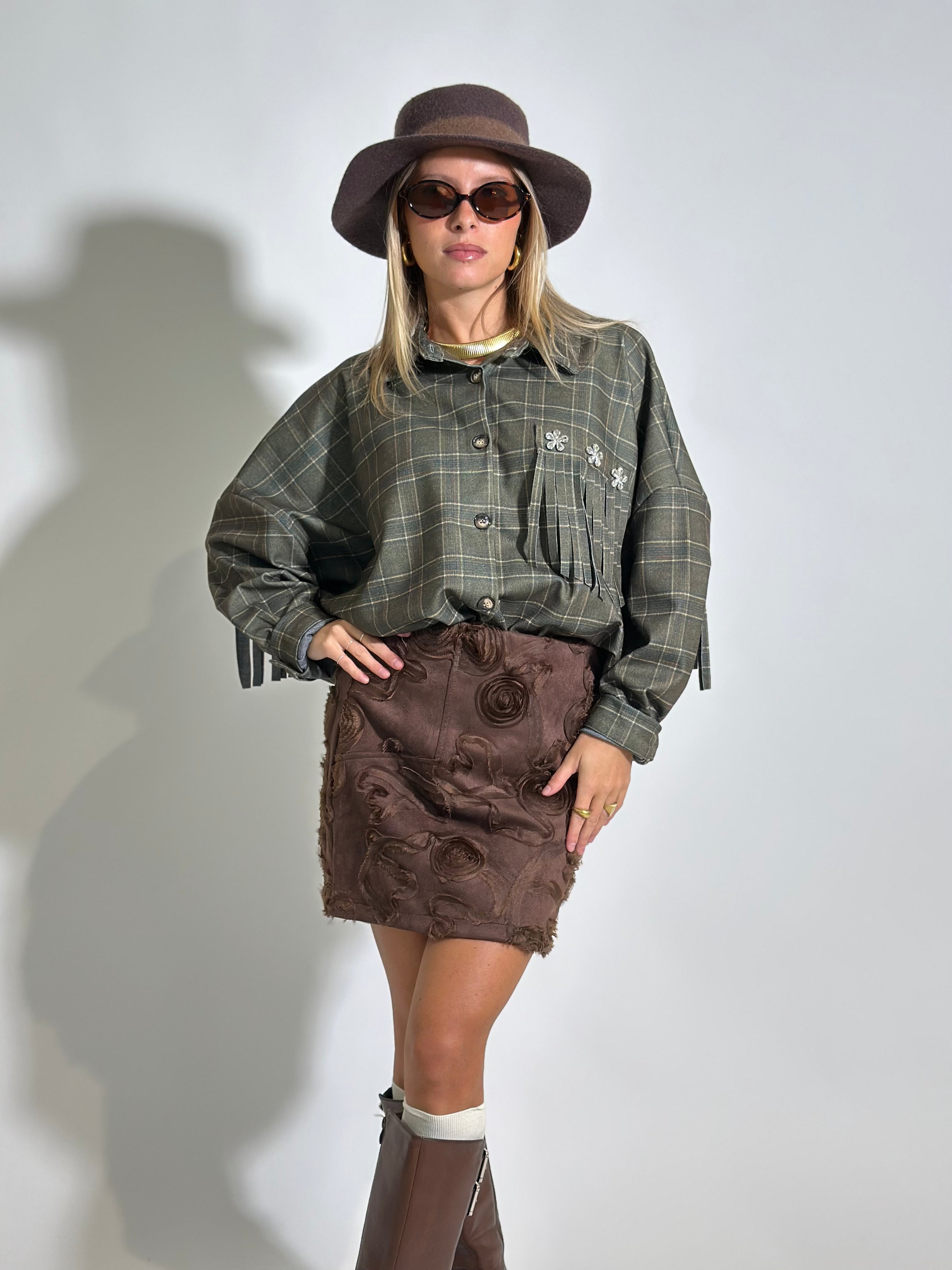 Camicia madras 7814 VERDE