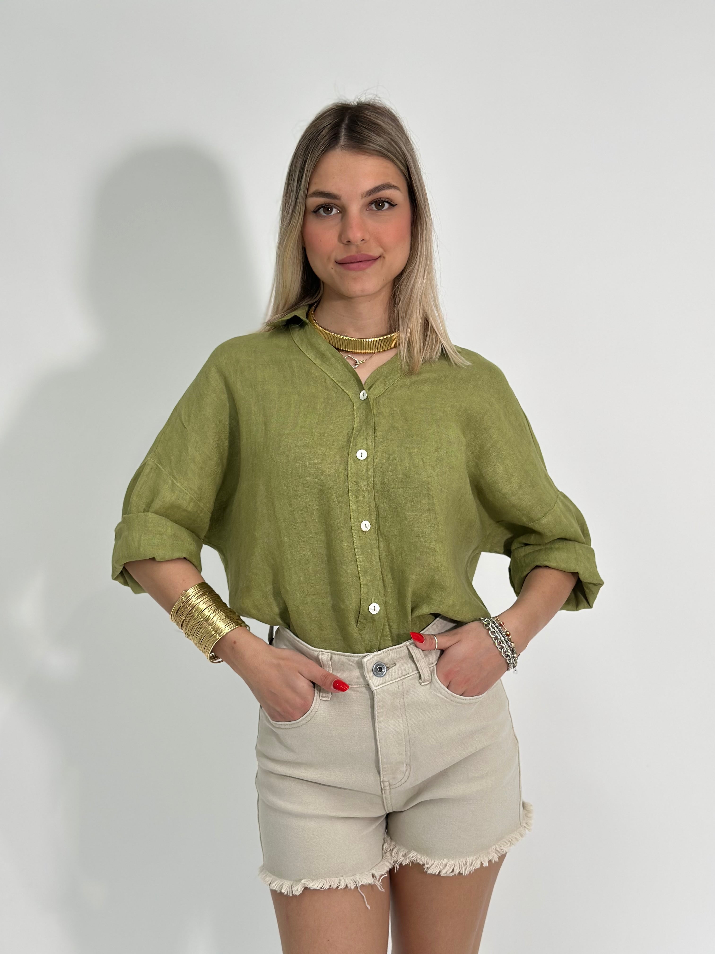 Camicia lino over 89303
