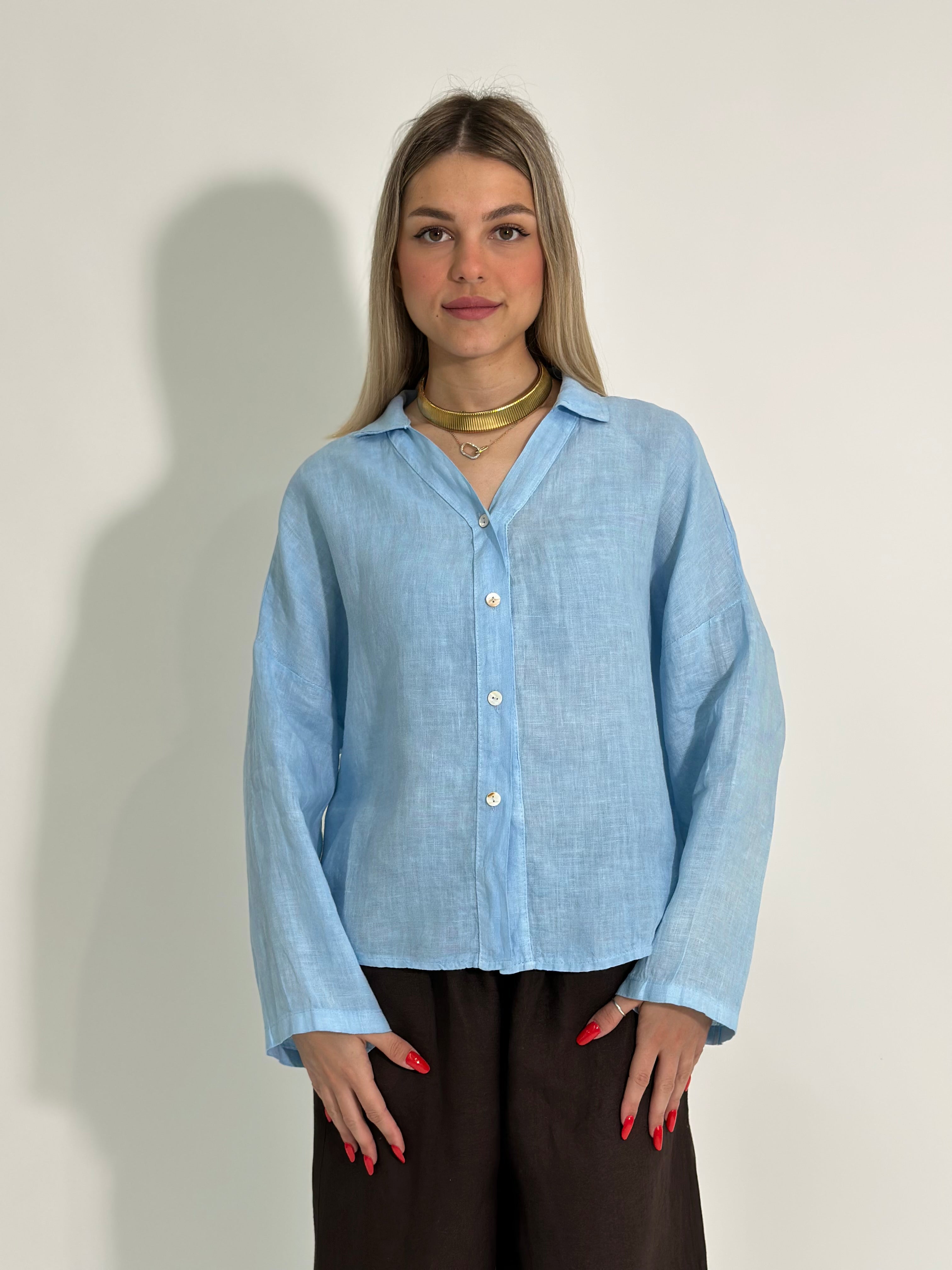 Camicia lino over 89303