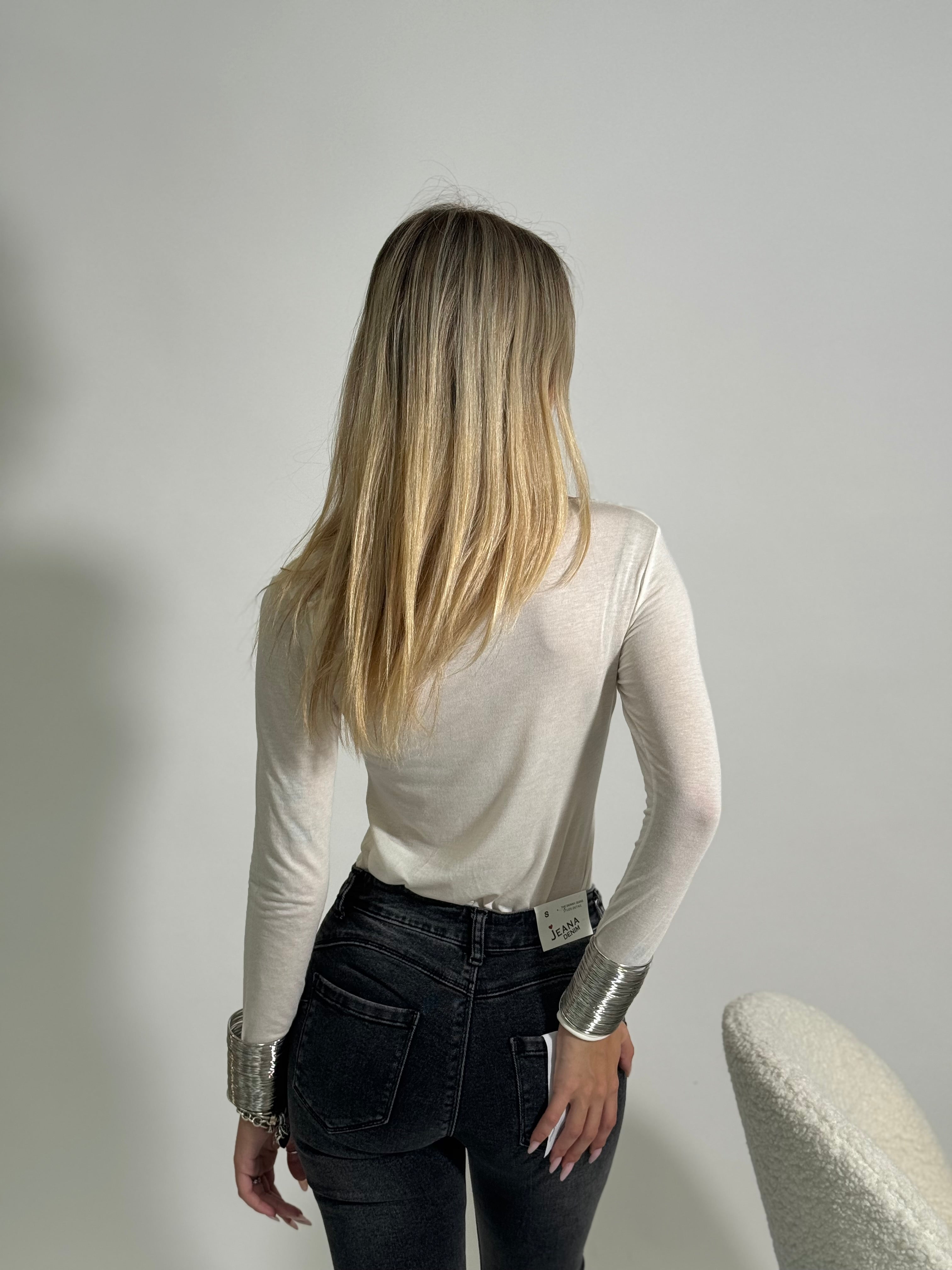Maglia light cashmere pizzo 26546A