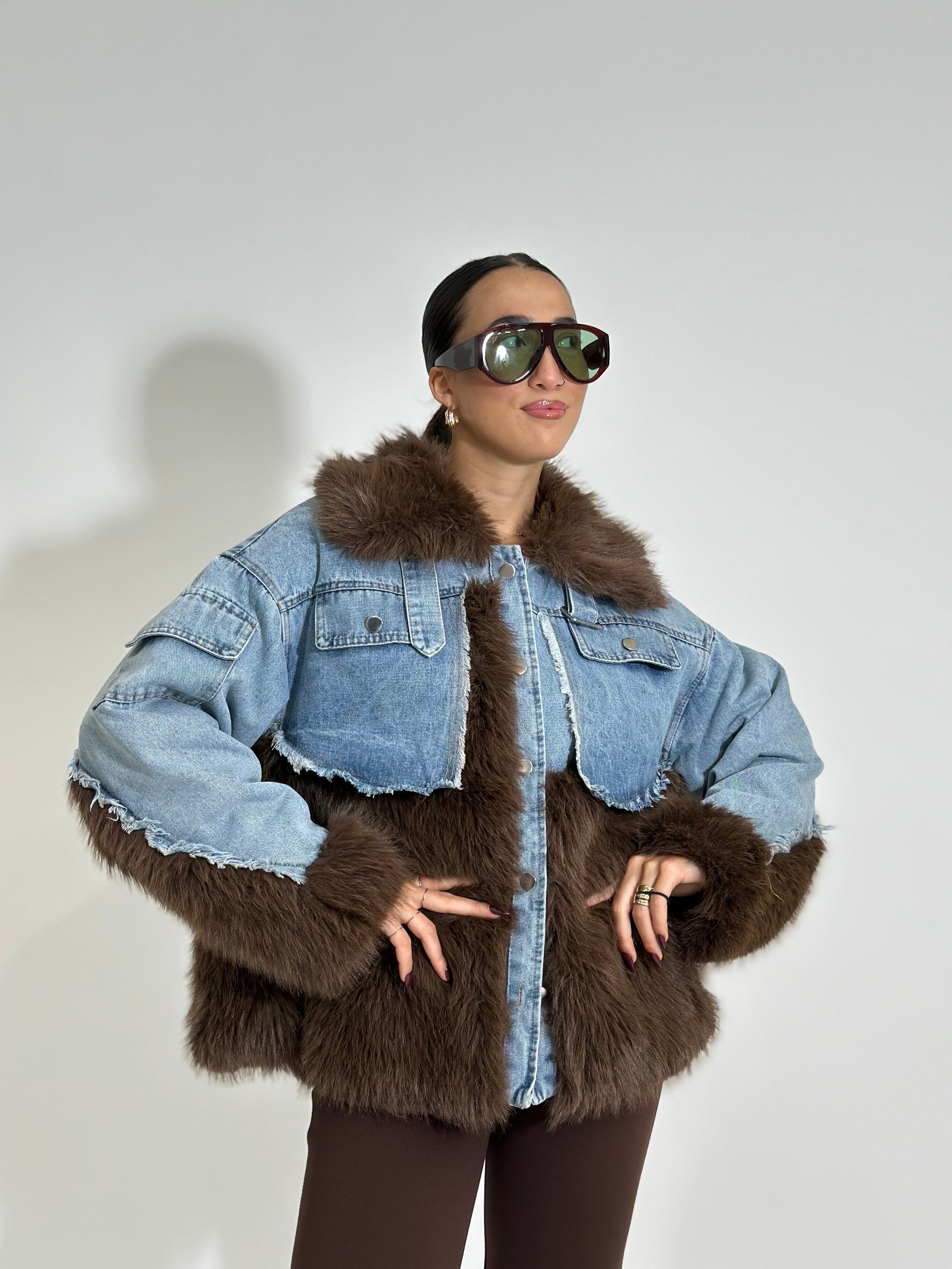 Giaccone denim Q0031