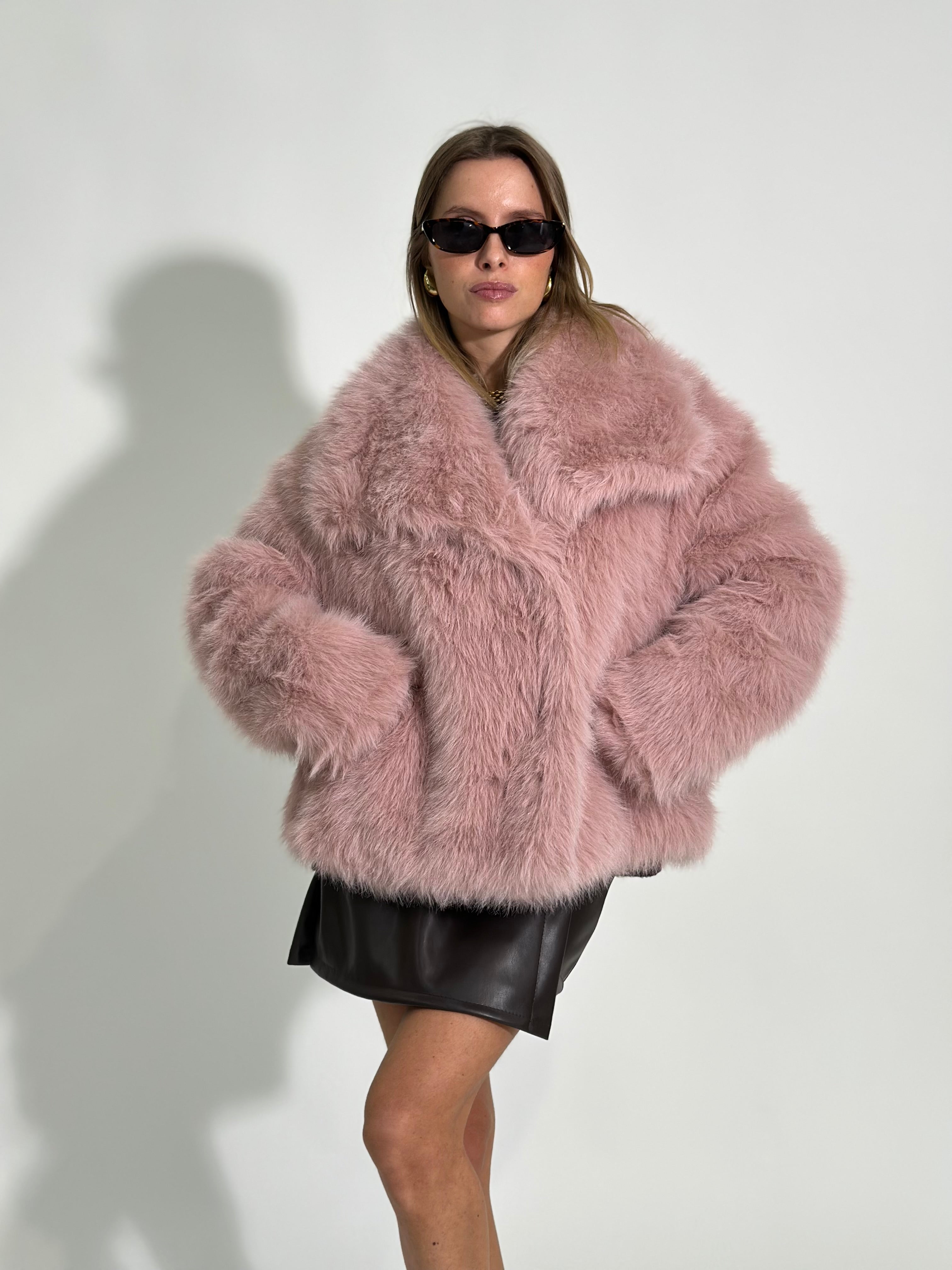 Pelliccia Y0238 ROSA