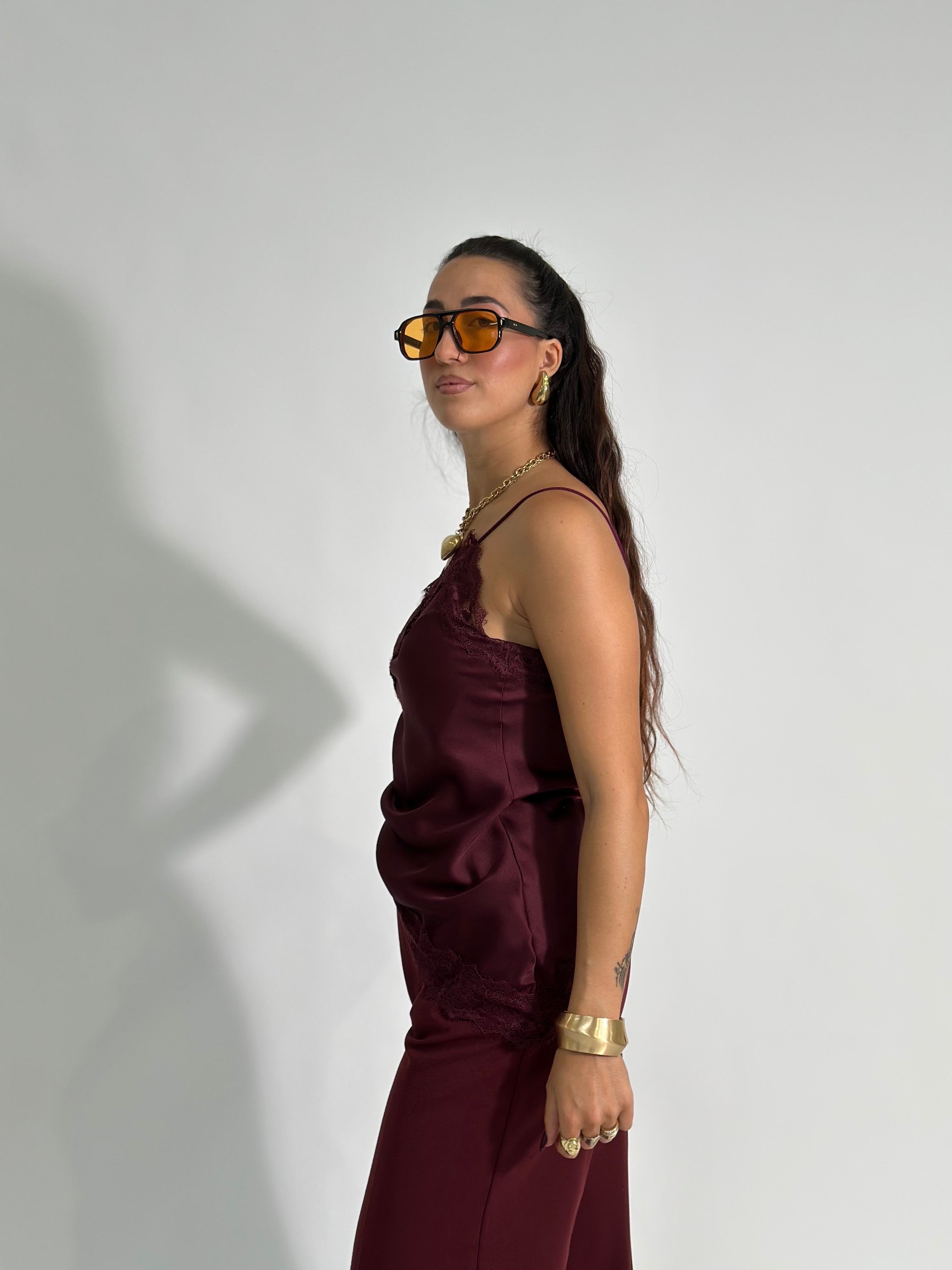 Top pizzo 2720 BURGUNDY