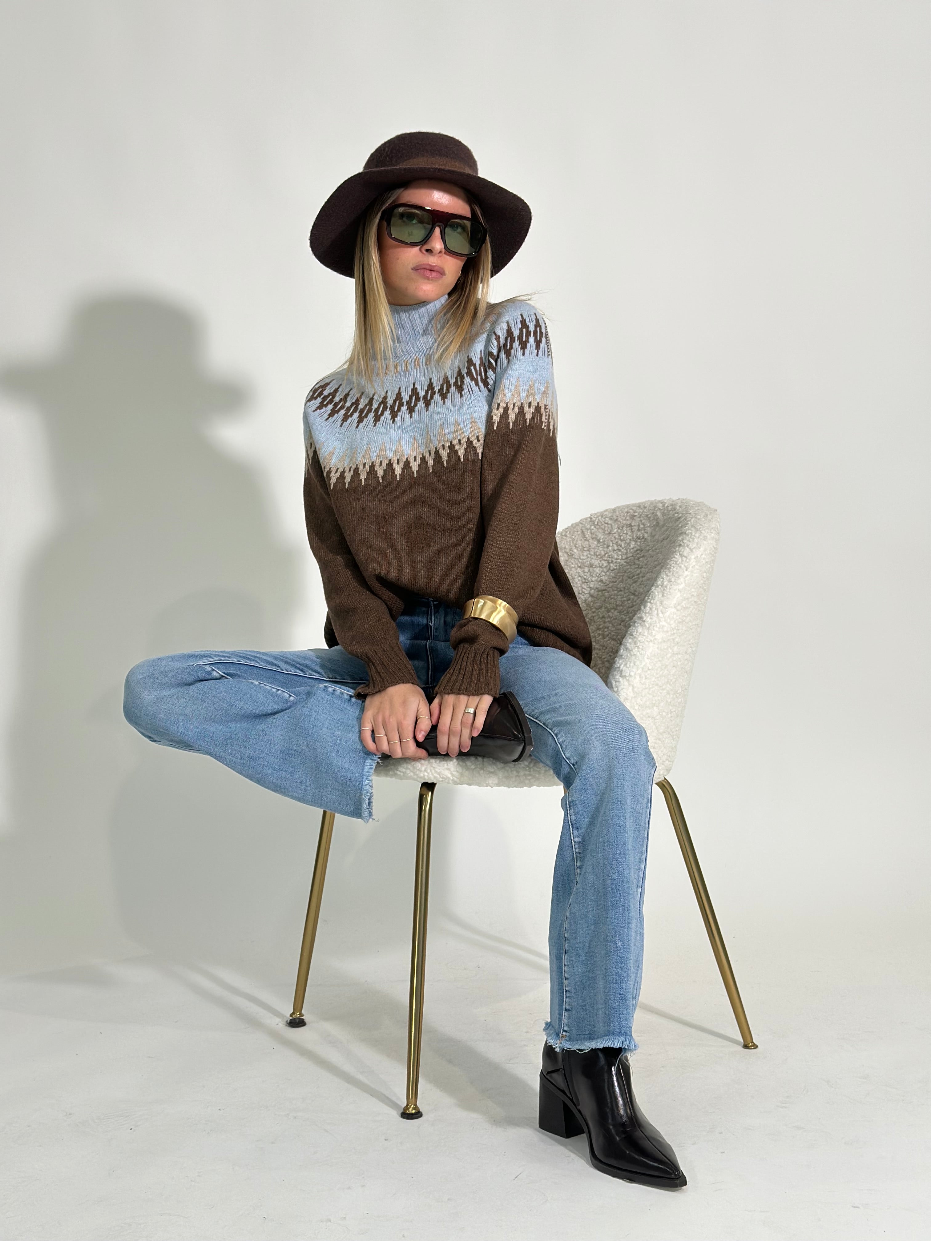 Maglia norvegese 8240 MORO CIELO