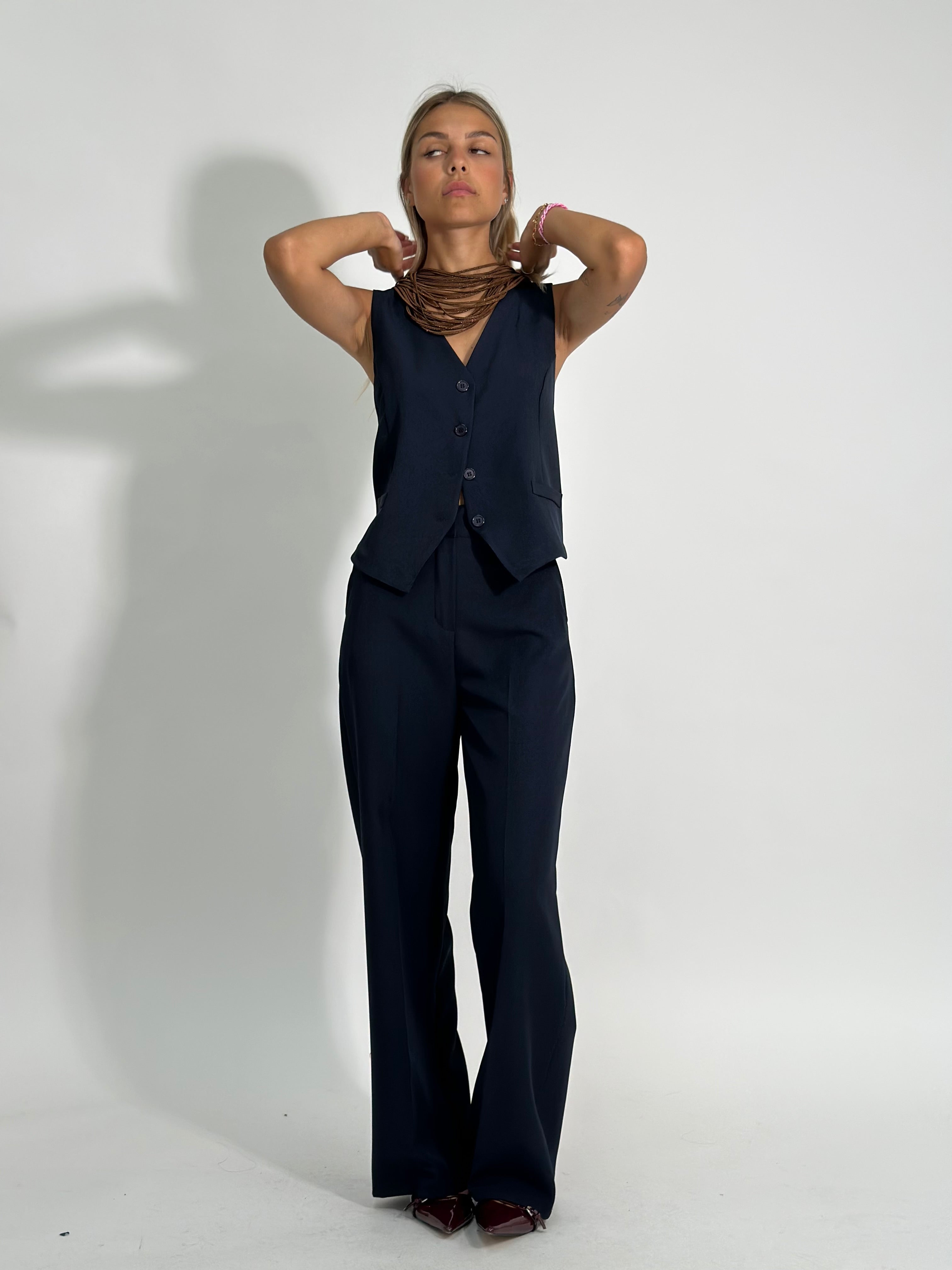 Completo gilet 231280 BLU