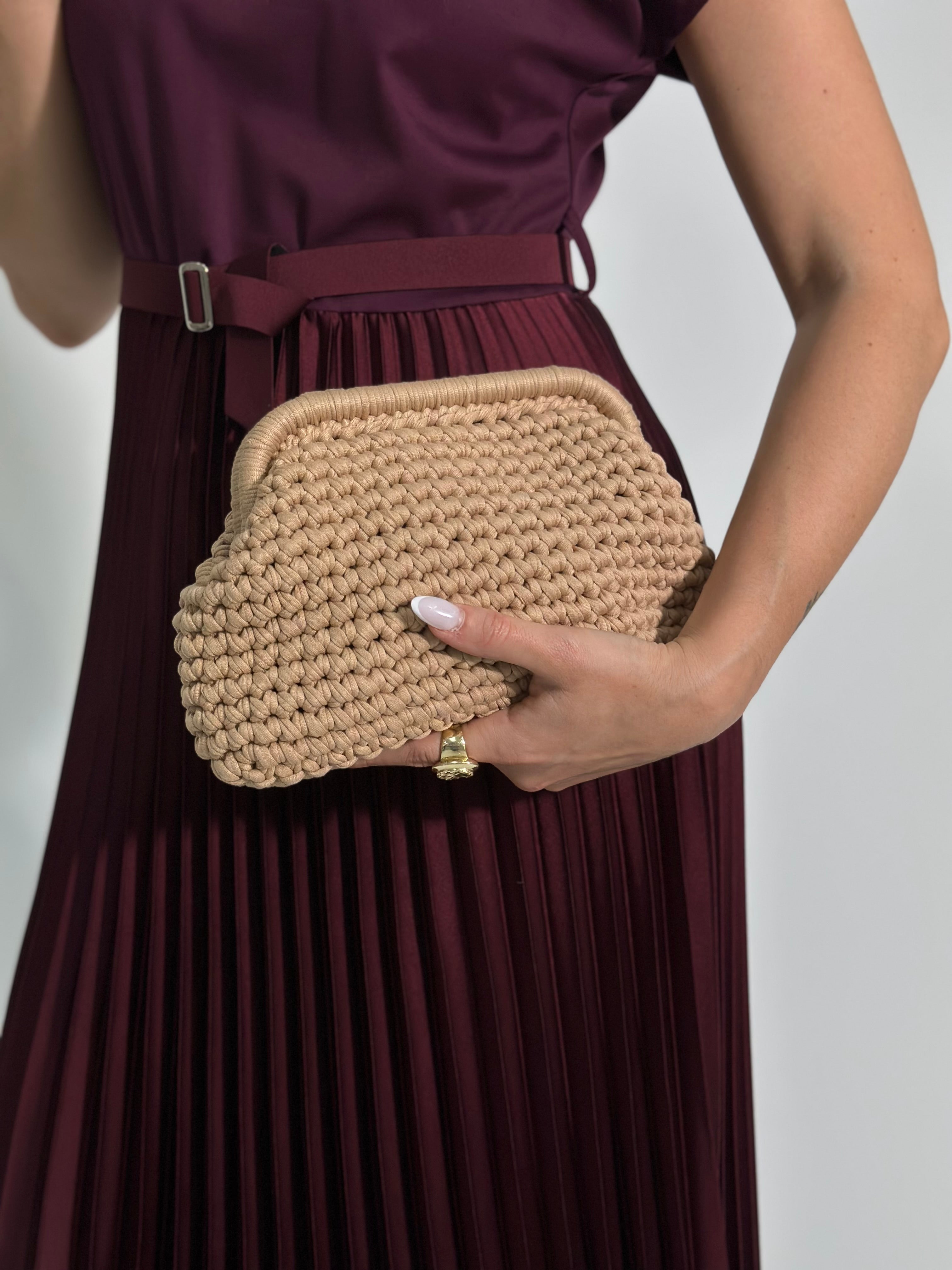 Borsa clutch 2657 KHAKI