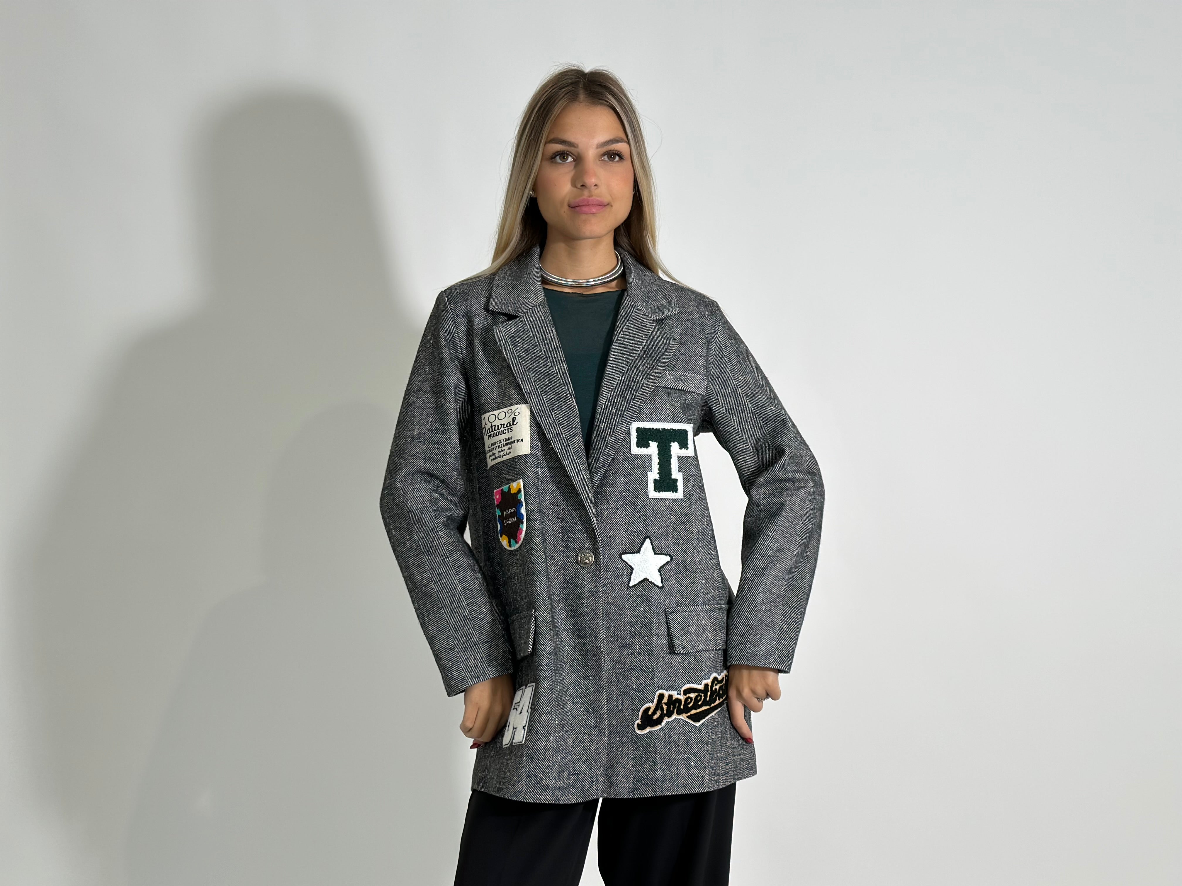 Giacca Patch A7933 NERO