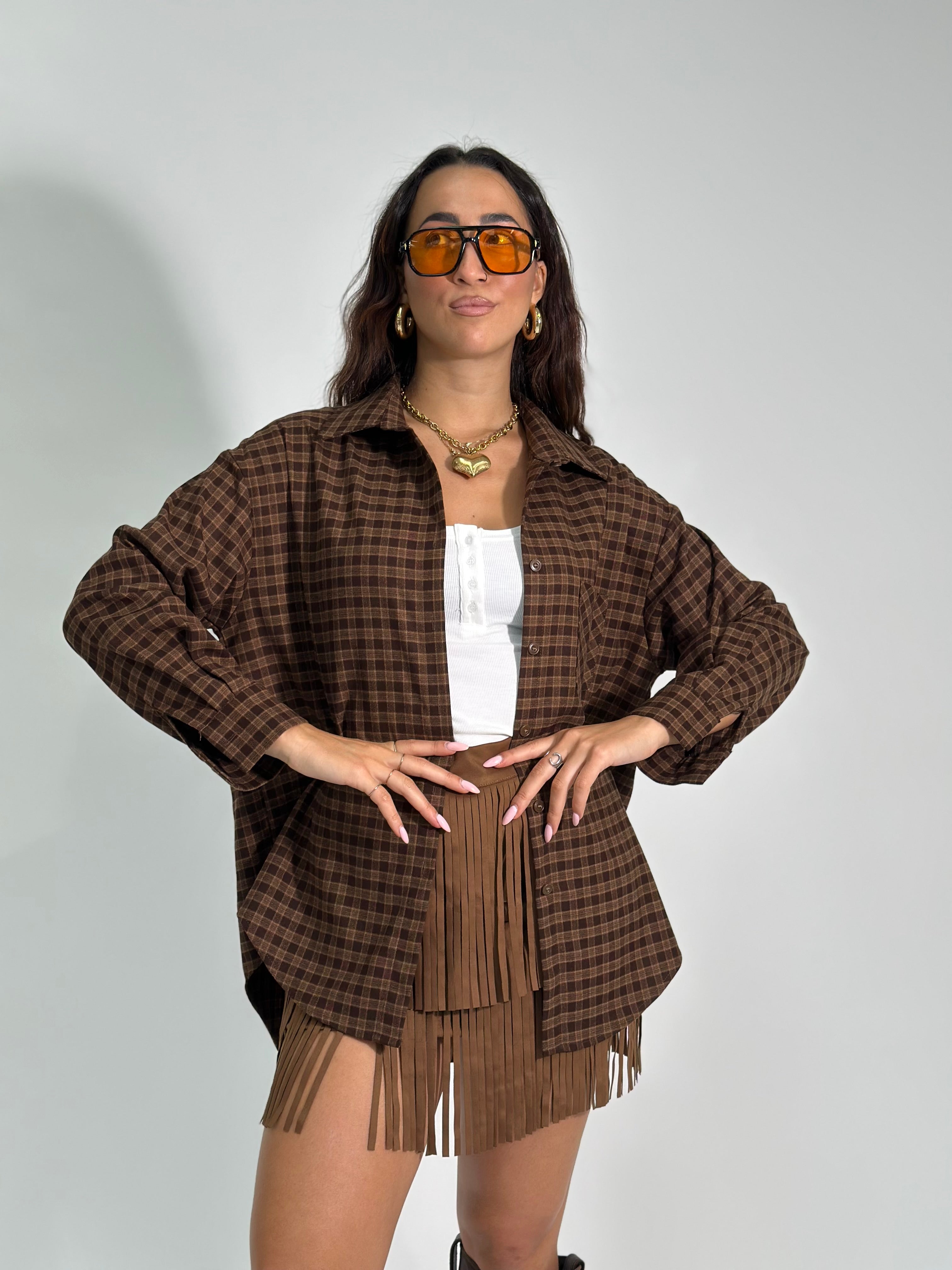 Camicia madras 17176 MORO