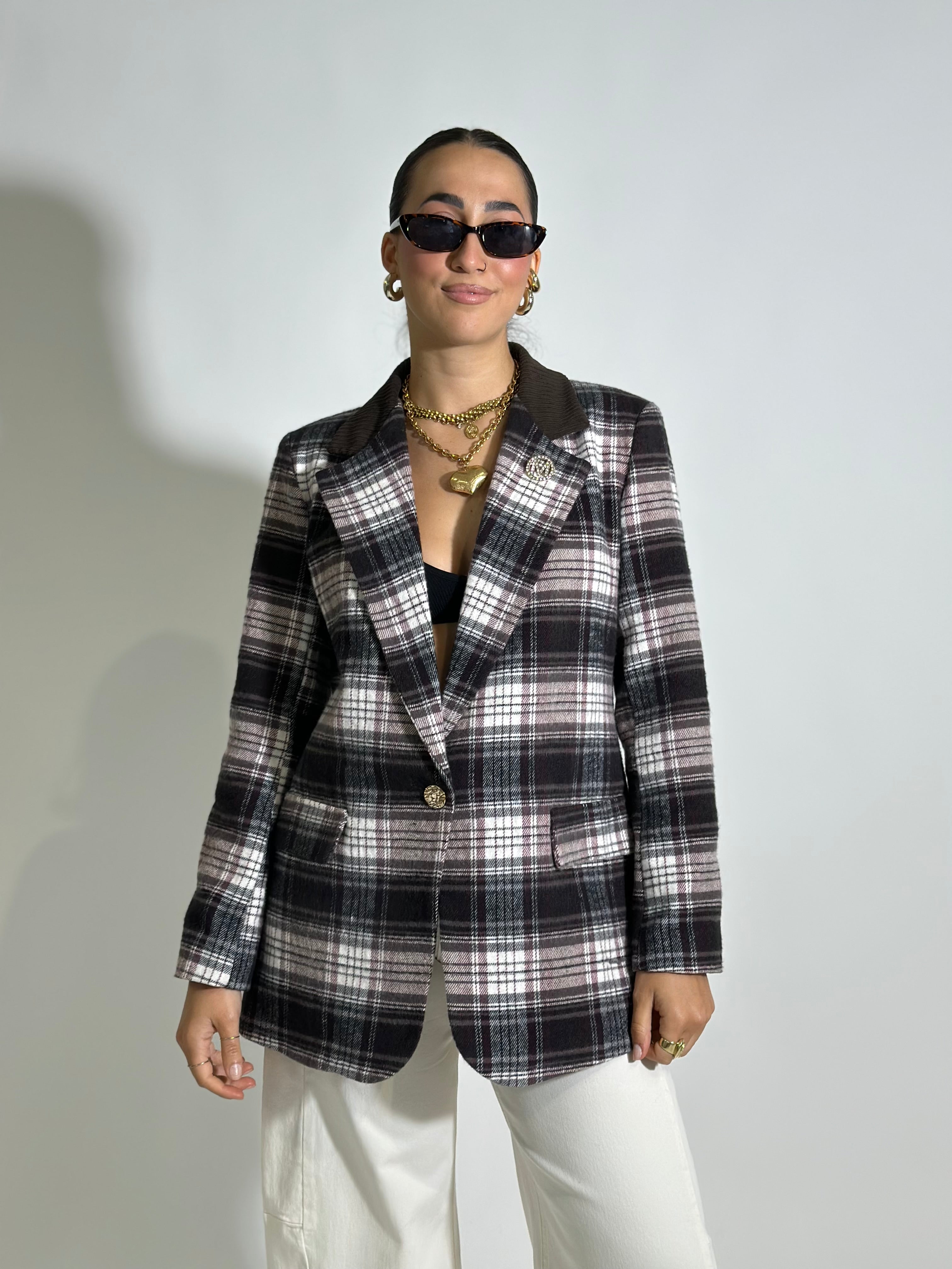 Giacca quadri 211026 MORO