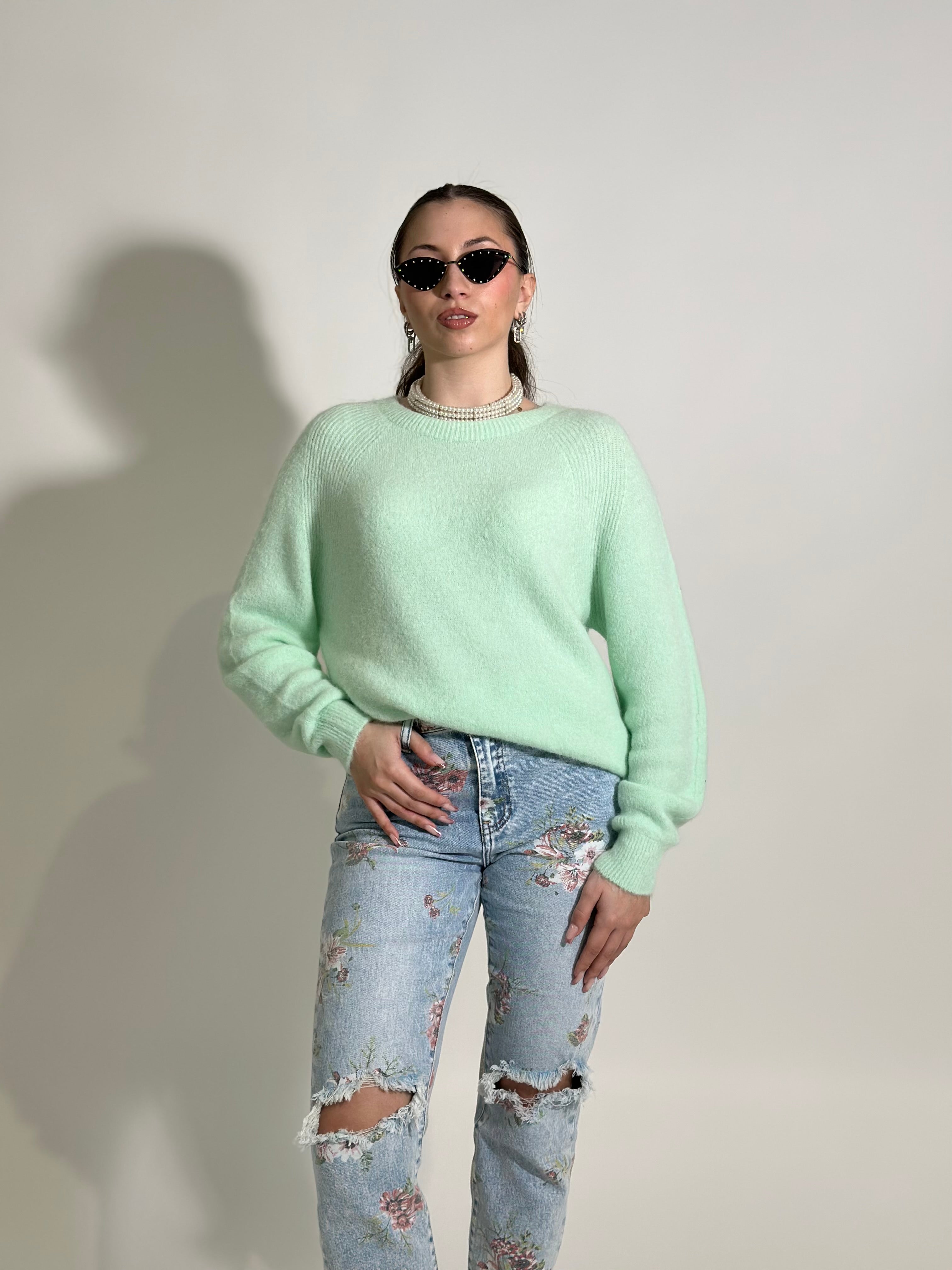 Maglia Alpaca LUMINA 0045 VERDE